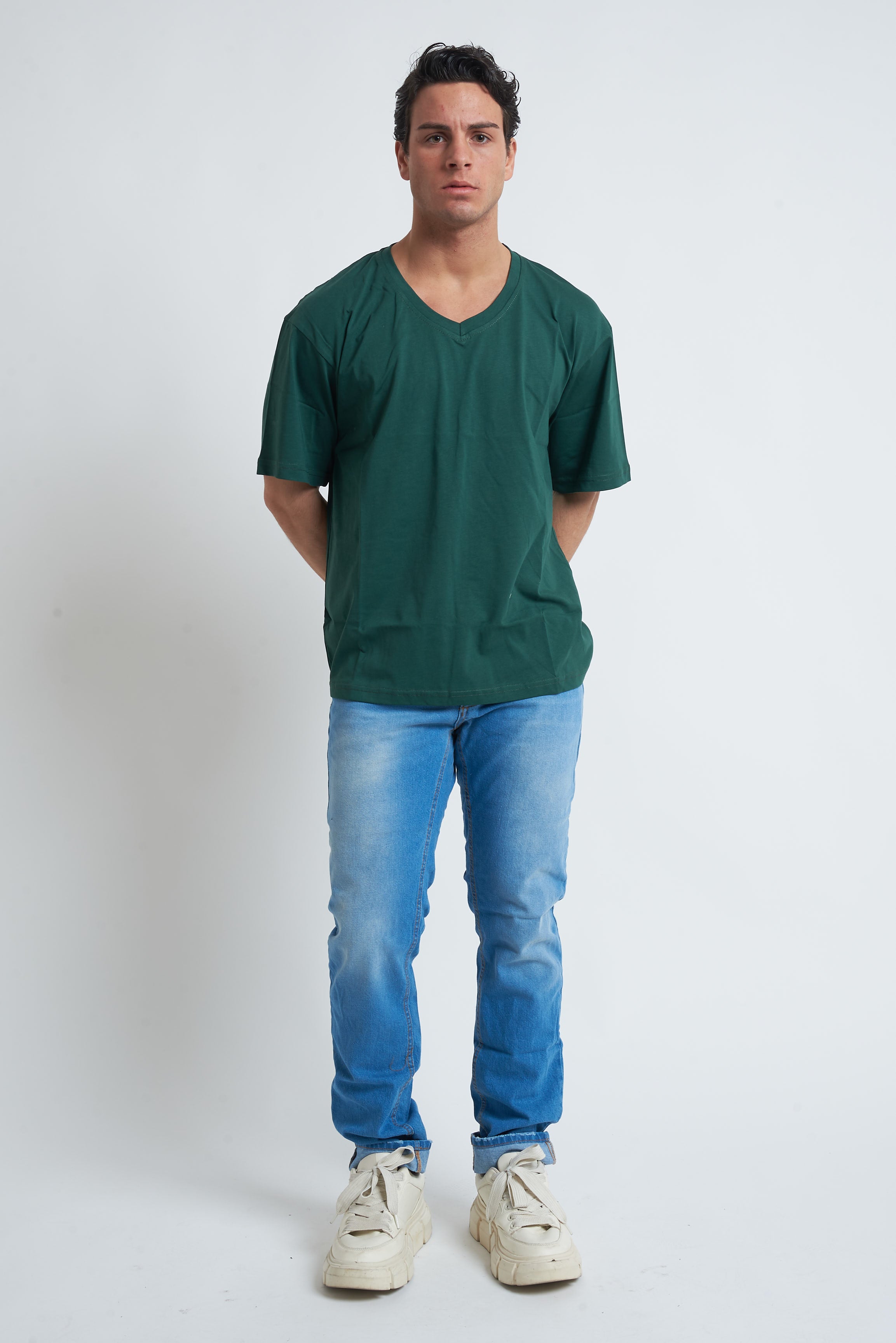 T shirt oversize scollo a V