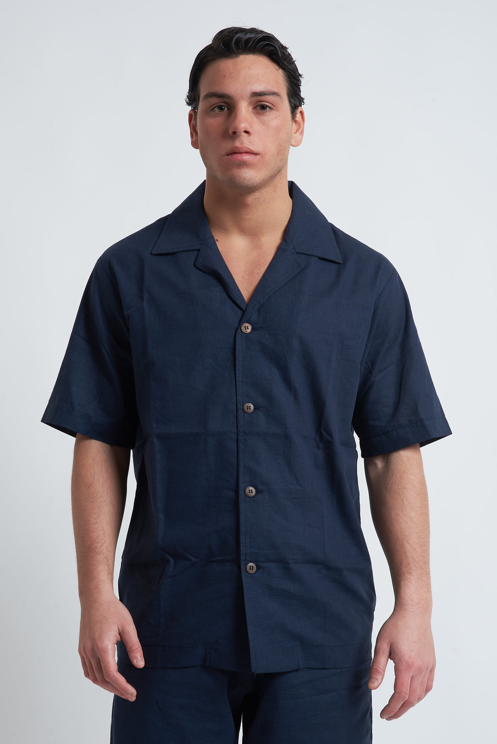 Camicia misto lino unito