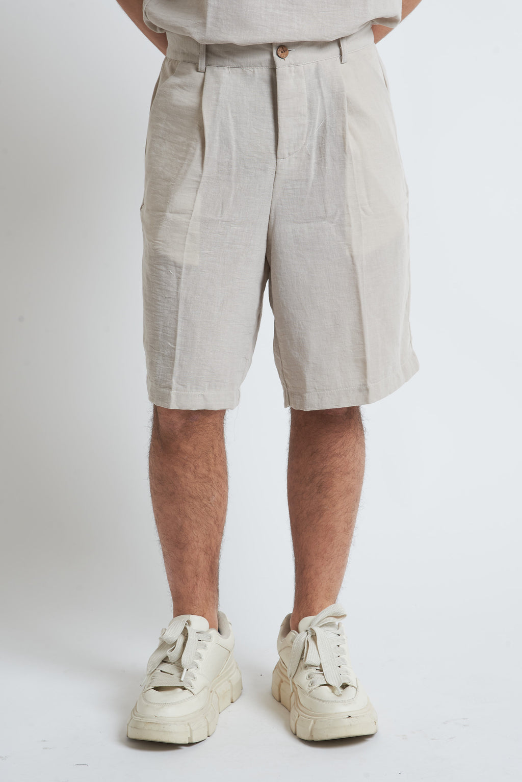 Bermuda pence effetto lino