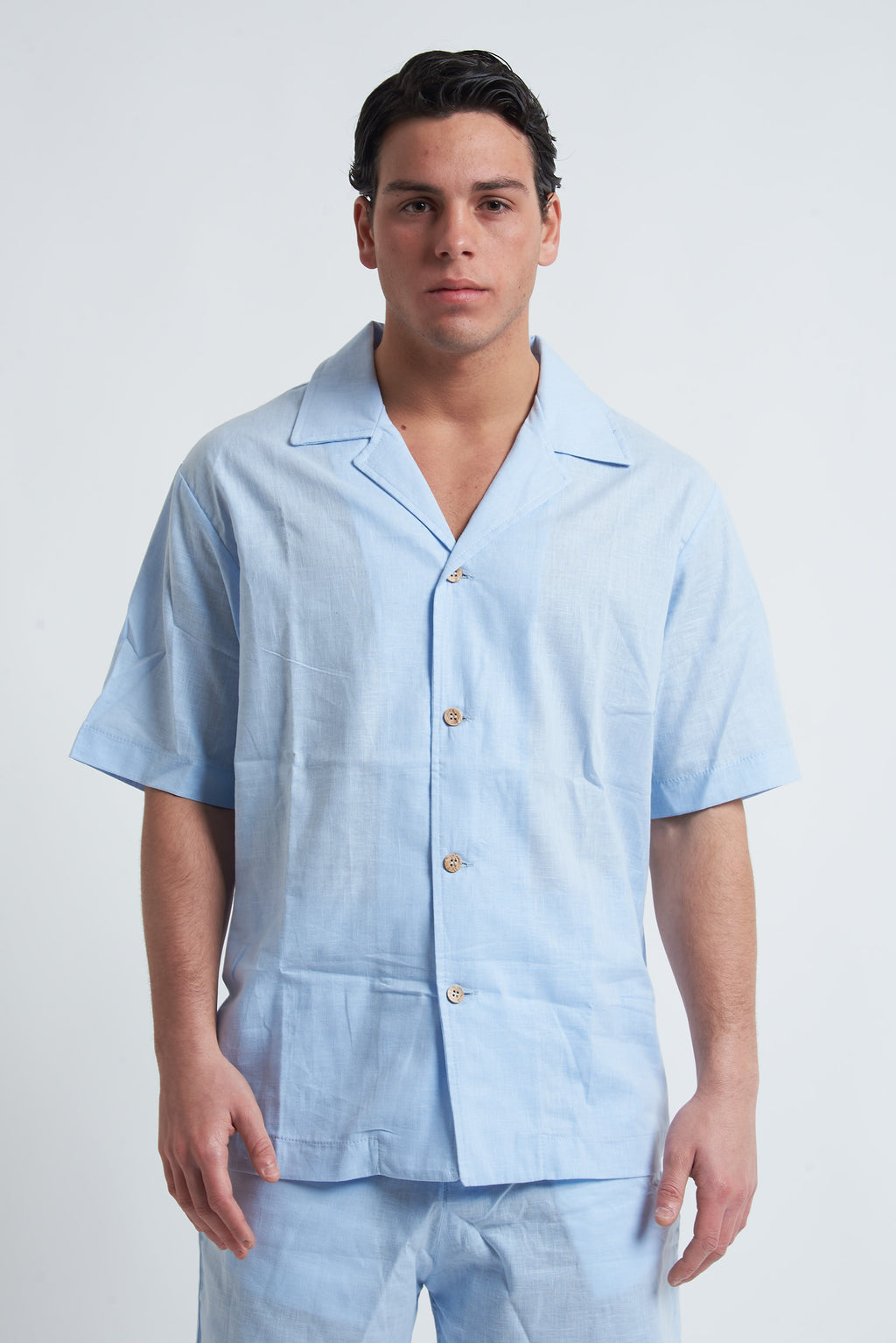 Camicia misto lino unito