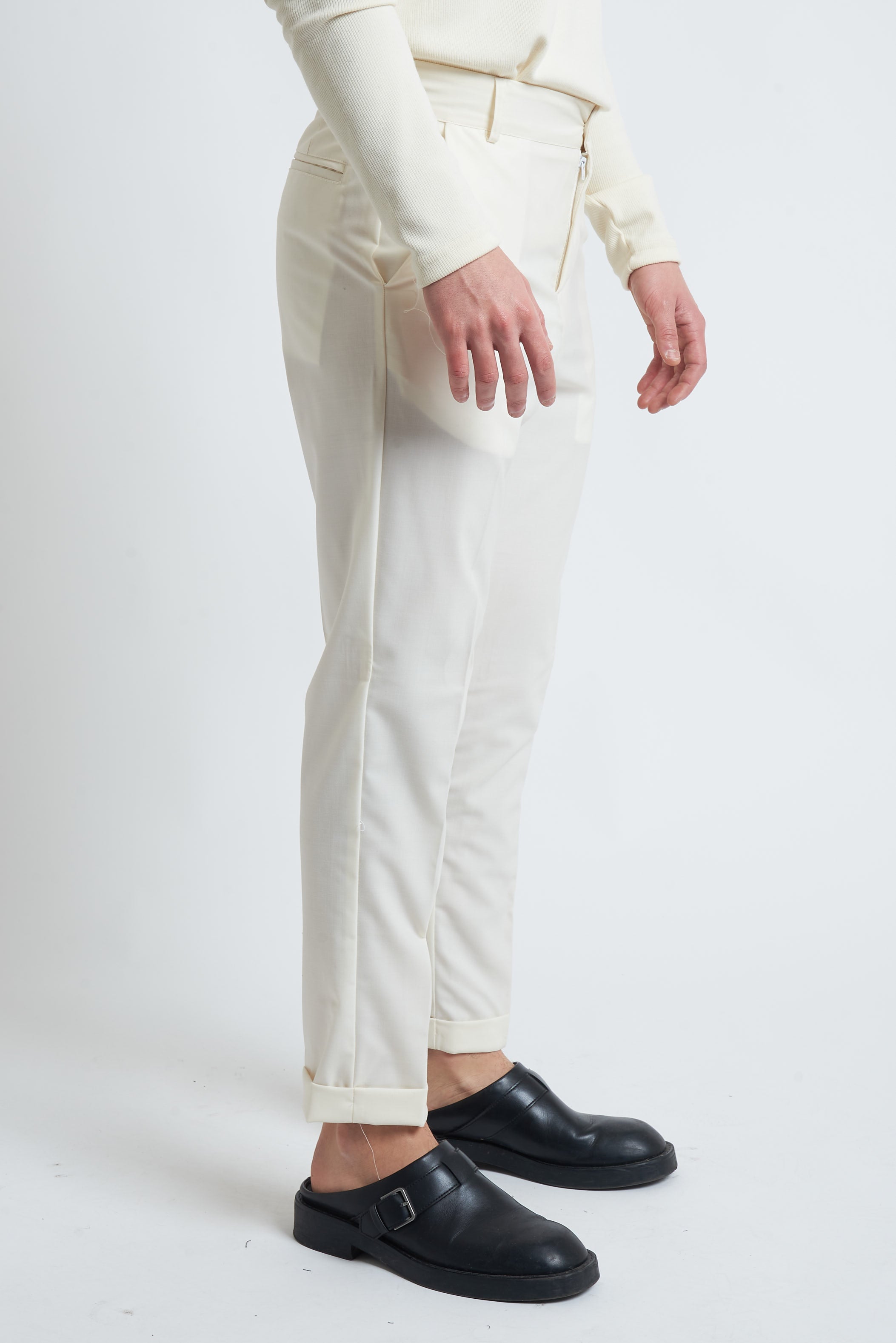 Pantalone poliviscosa regular