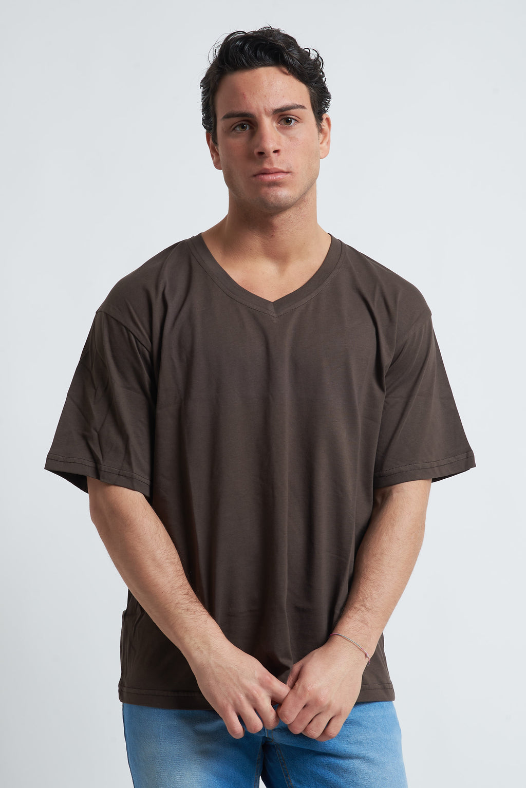 T shirt oversize scollo a V