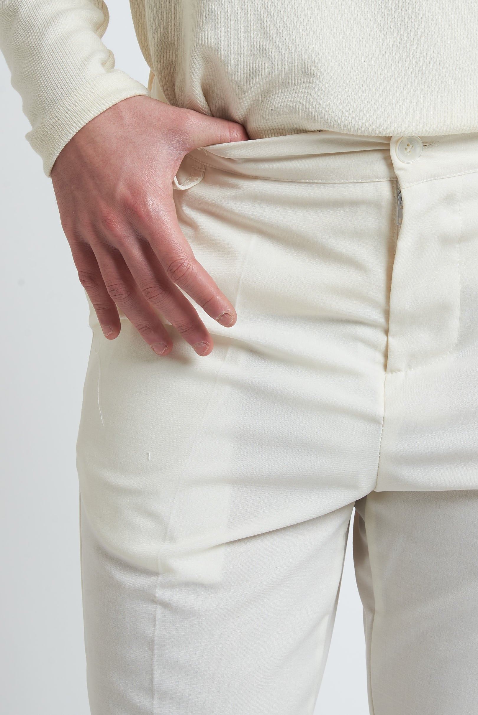 Pantalone poliviscosa regular