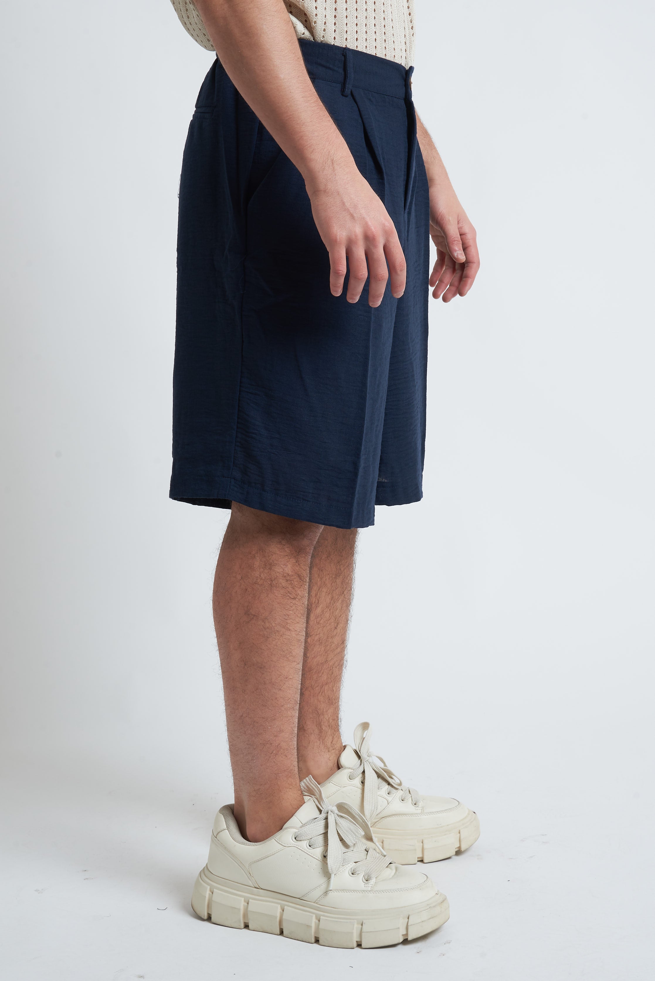 Bermuda pence effetto lino