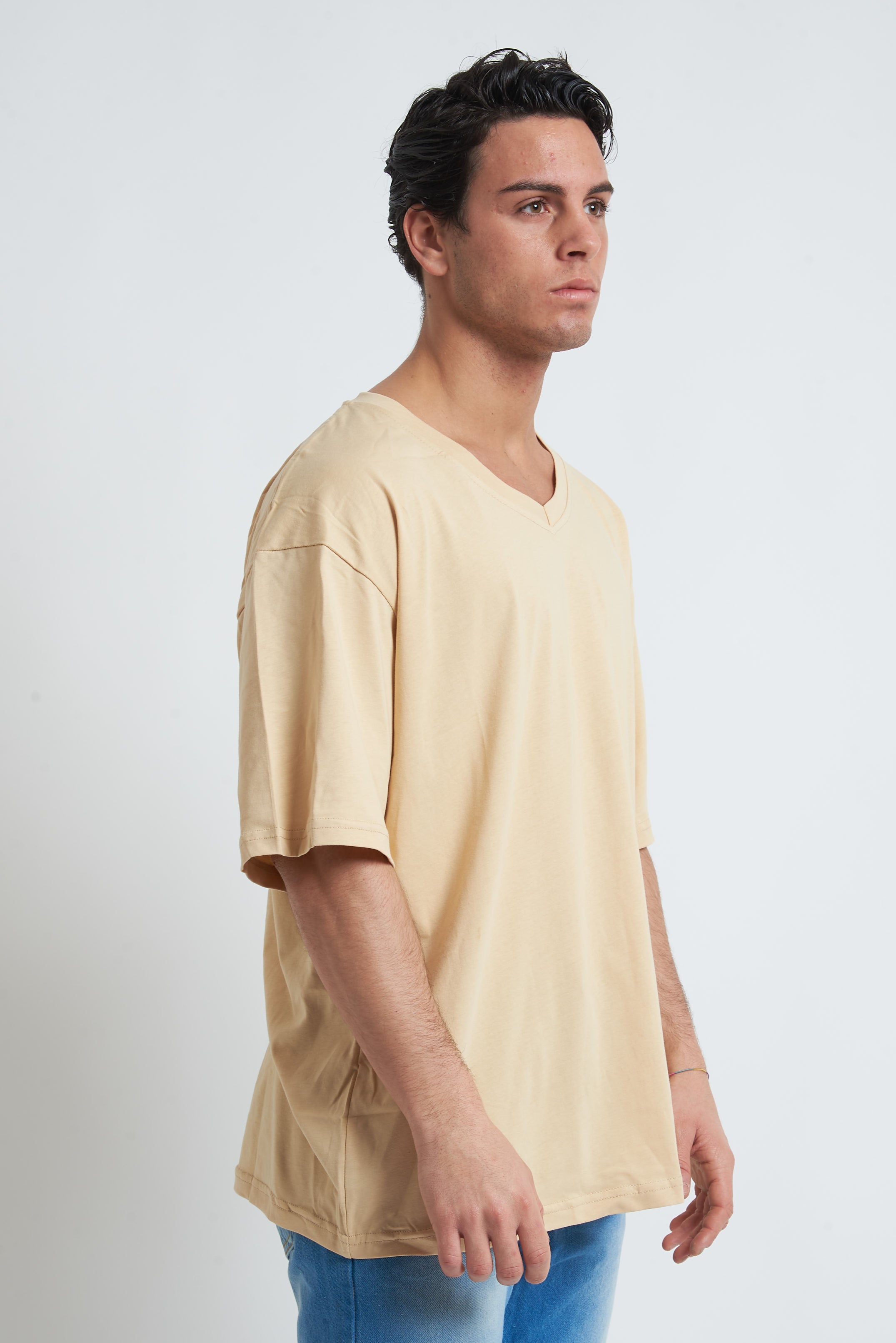 T shirt oversize scollo a V