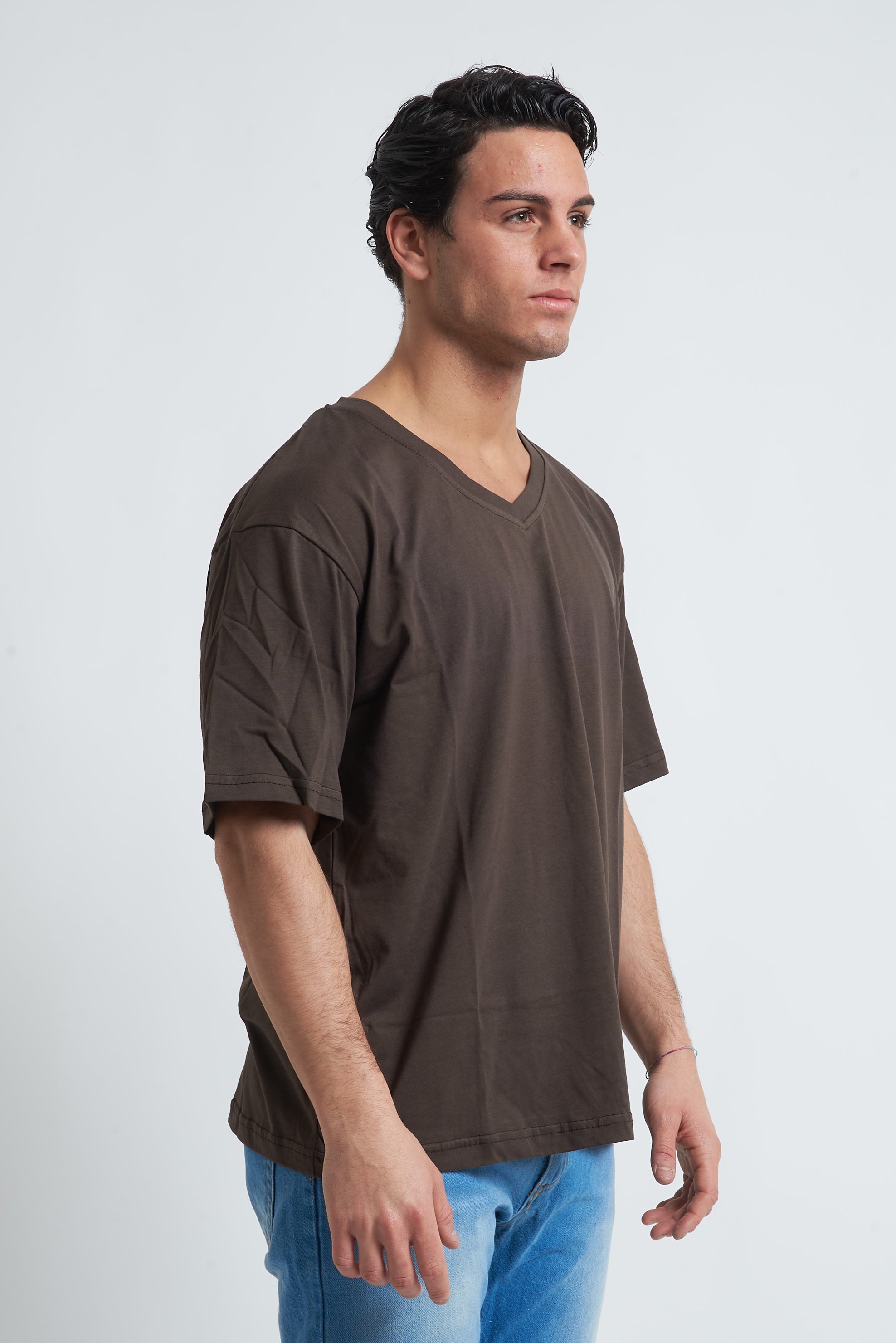 T shirt oversize scollo a V
