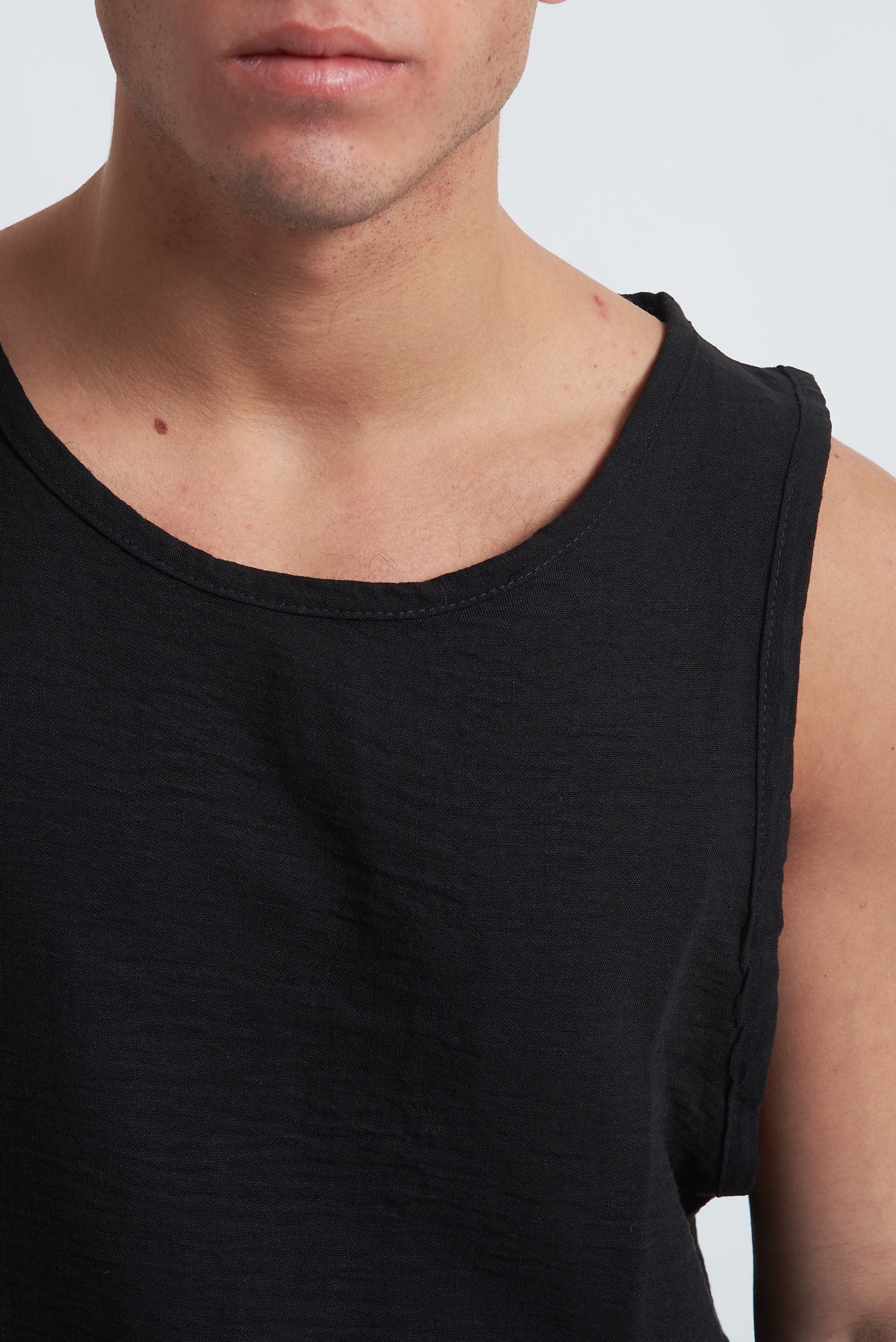 Canotta effetto lino