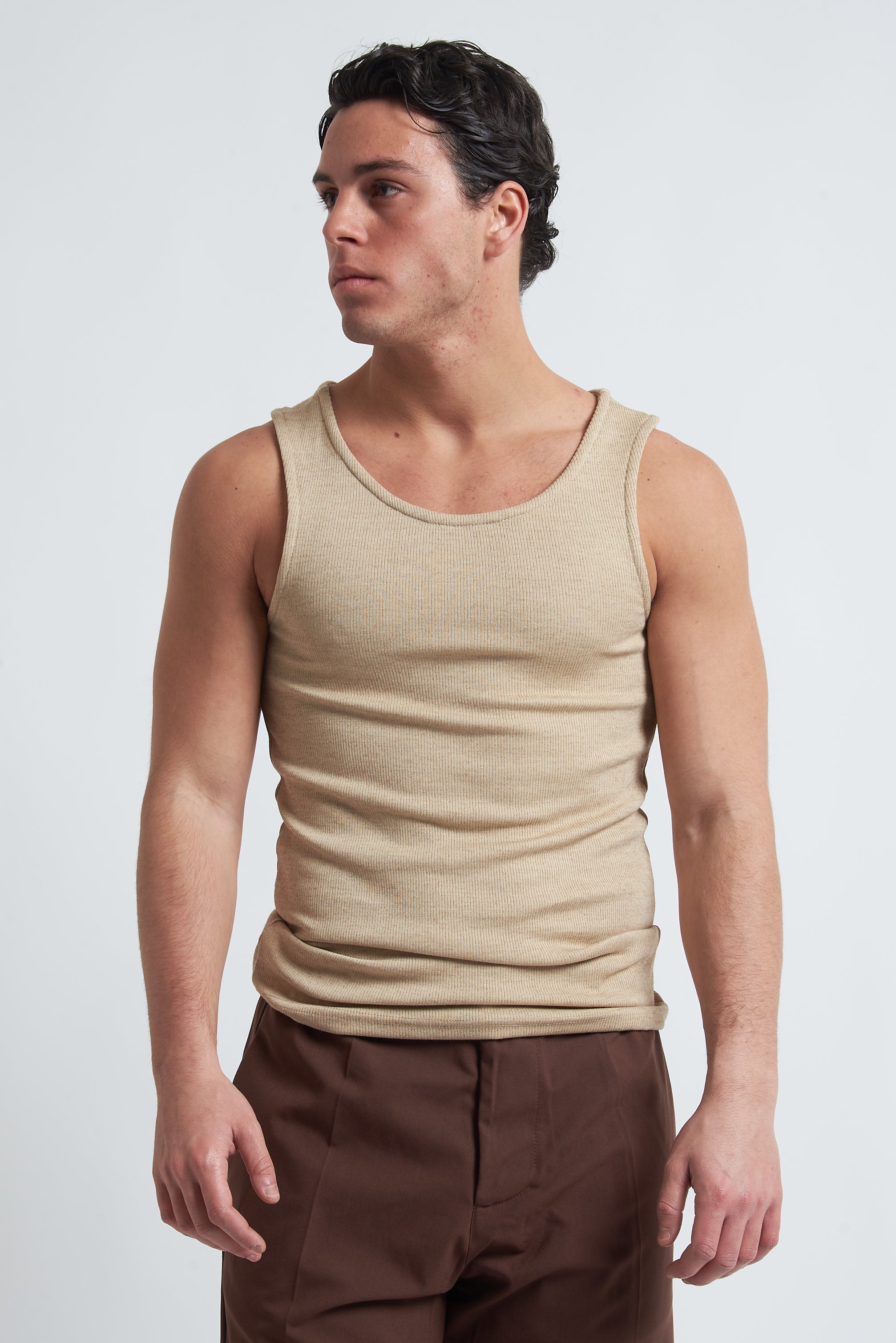 Canotta costina poliviscosa