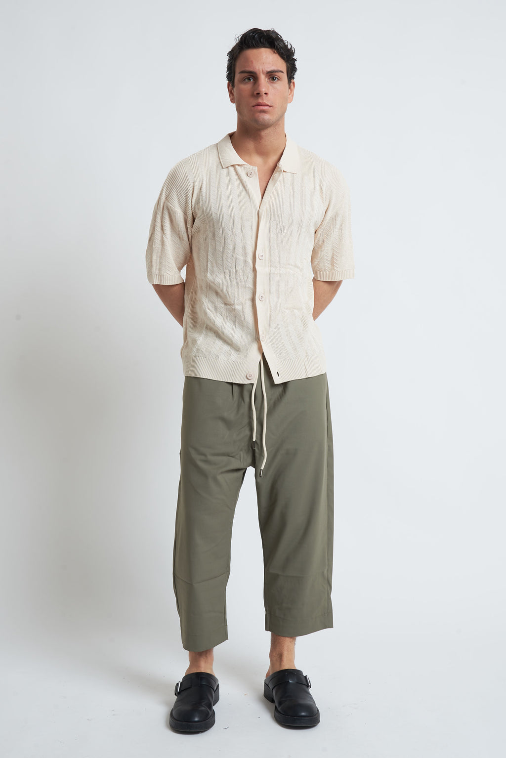 Cardigan traforato unito