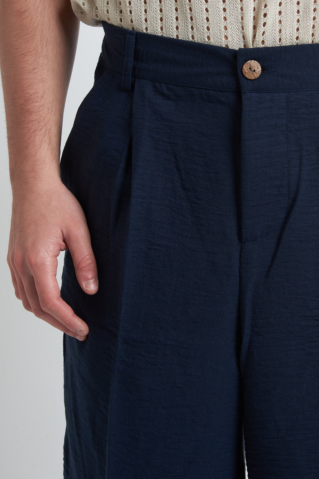 Bermuda pence effetto lino