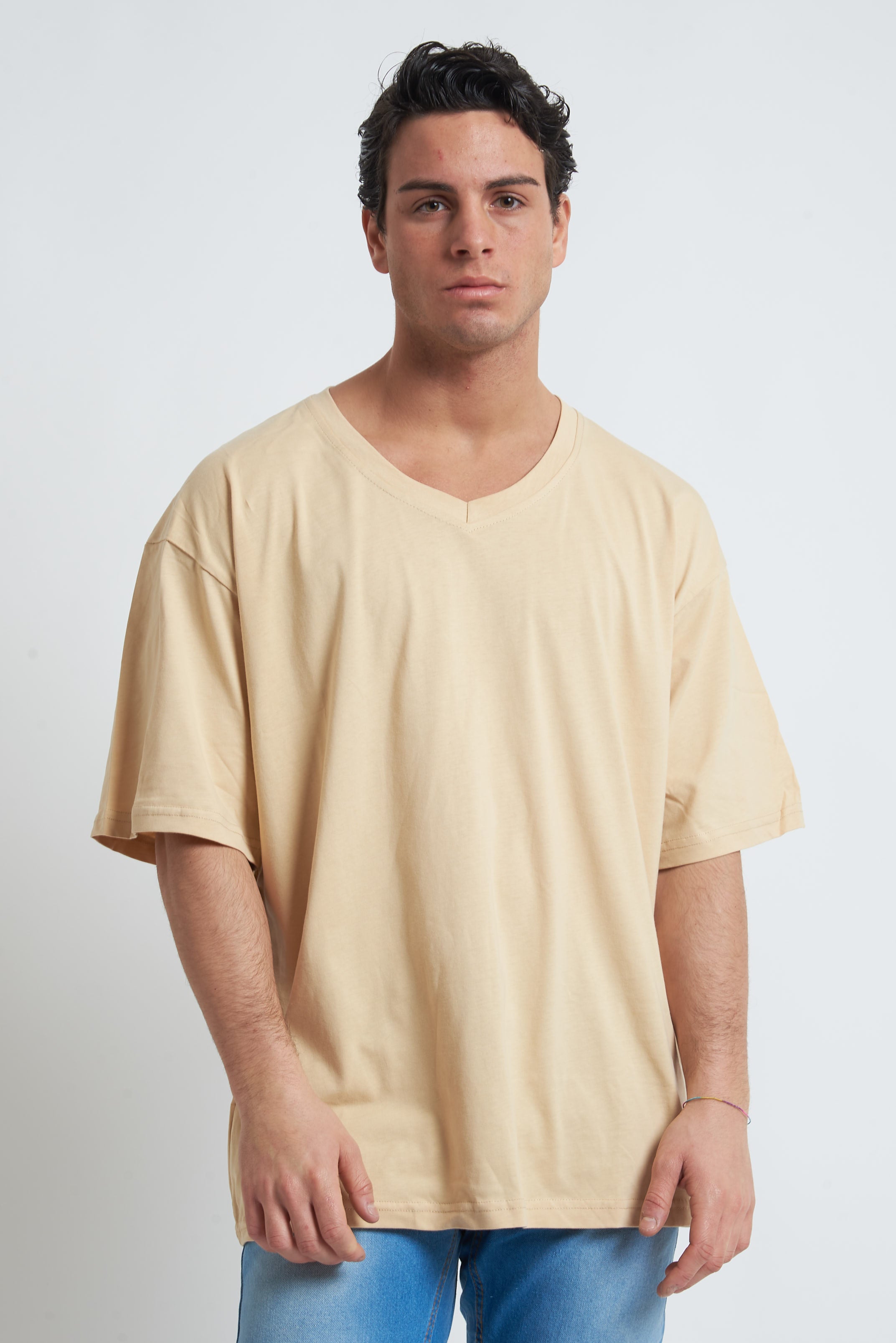 T shirt oversize scollo a V