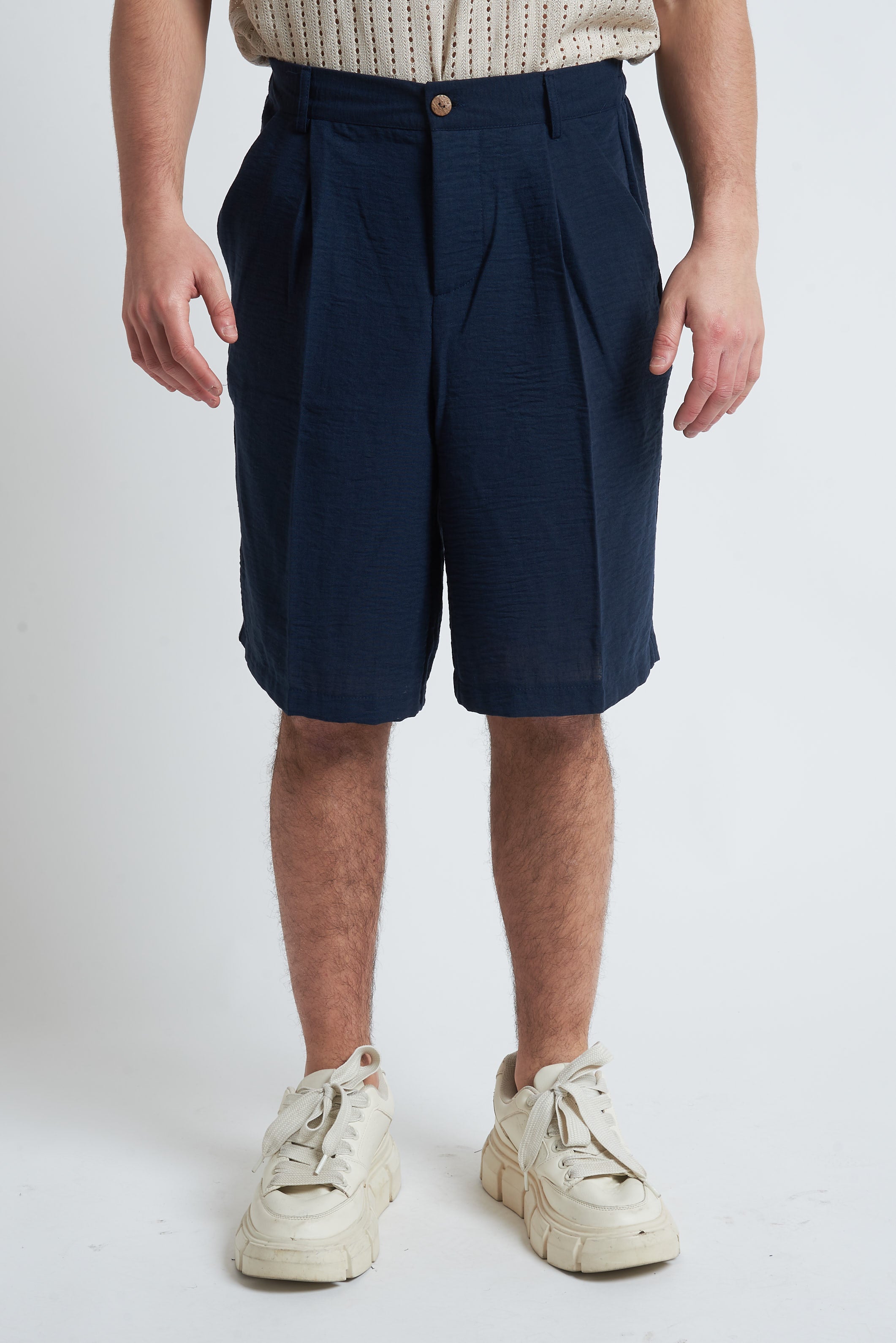 Bermuda pence effetto lino