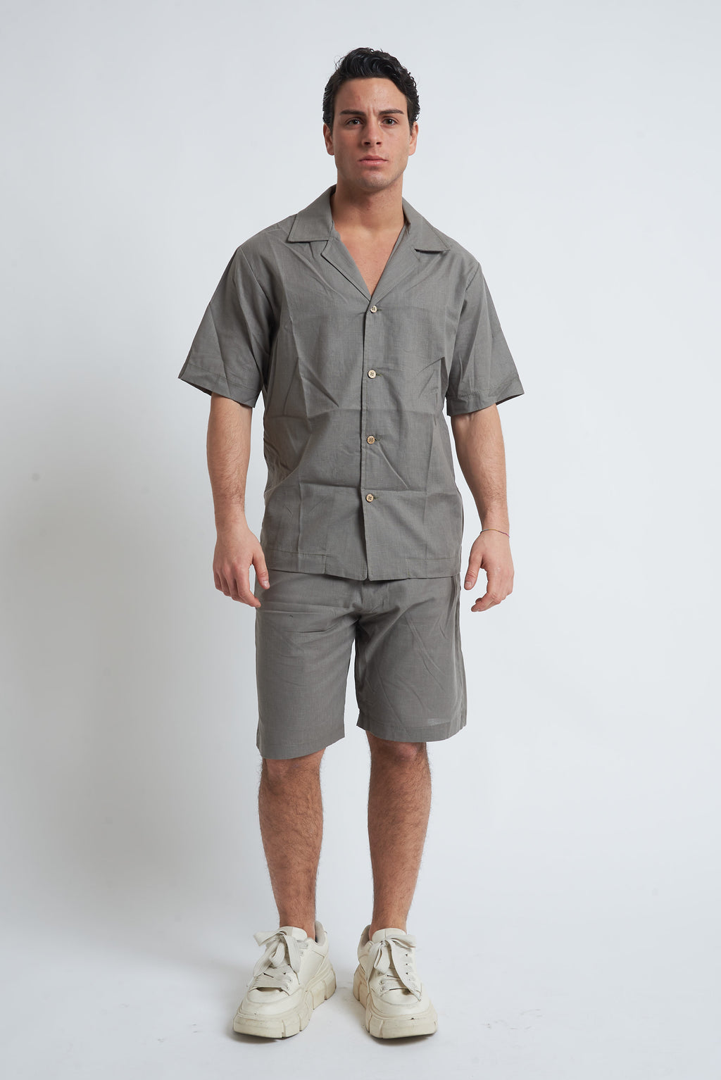 Camicia misto lino unito