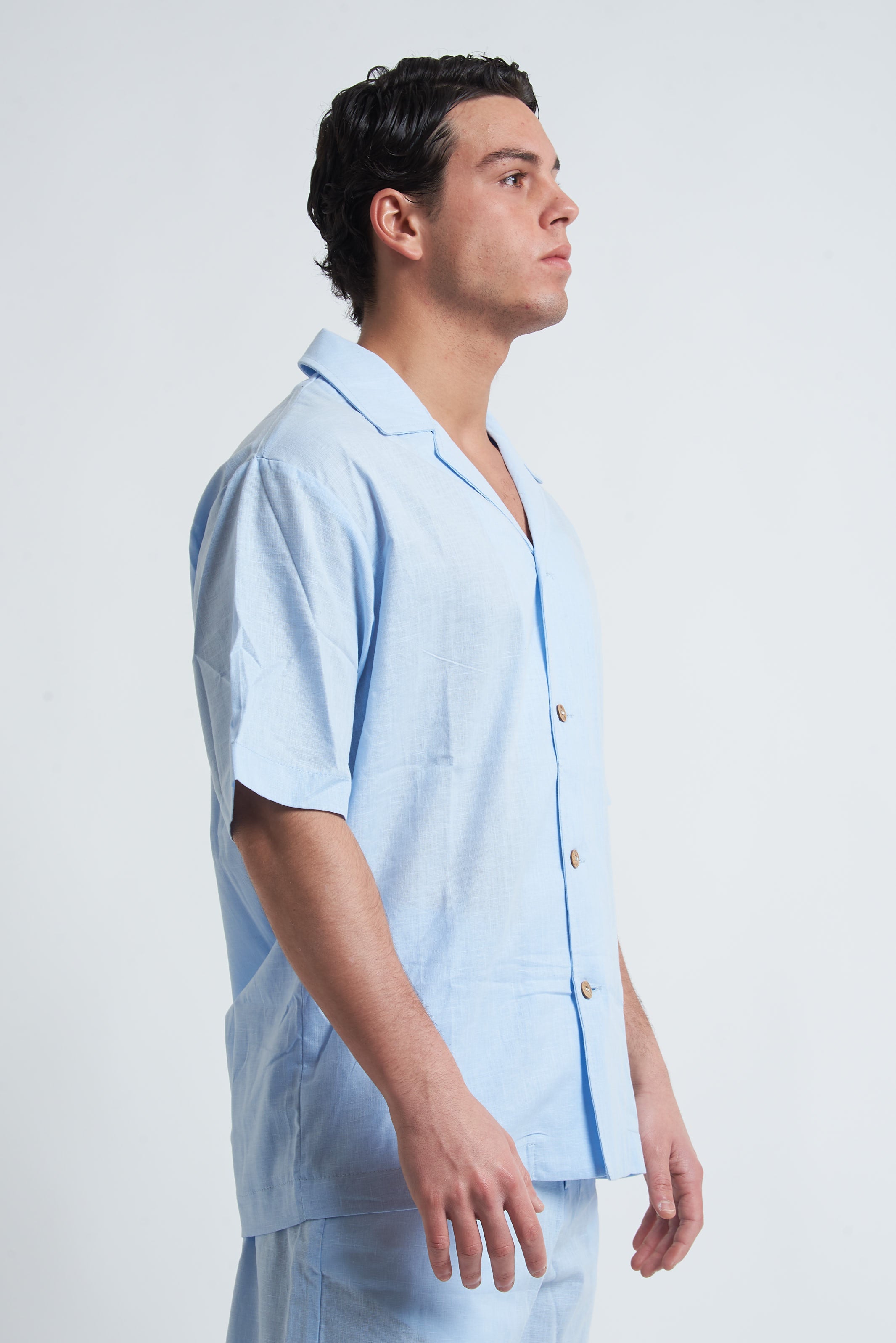 Camicia misto lino unito