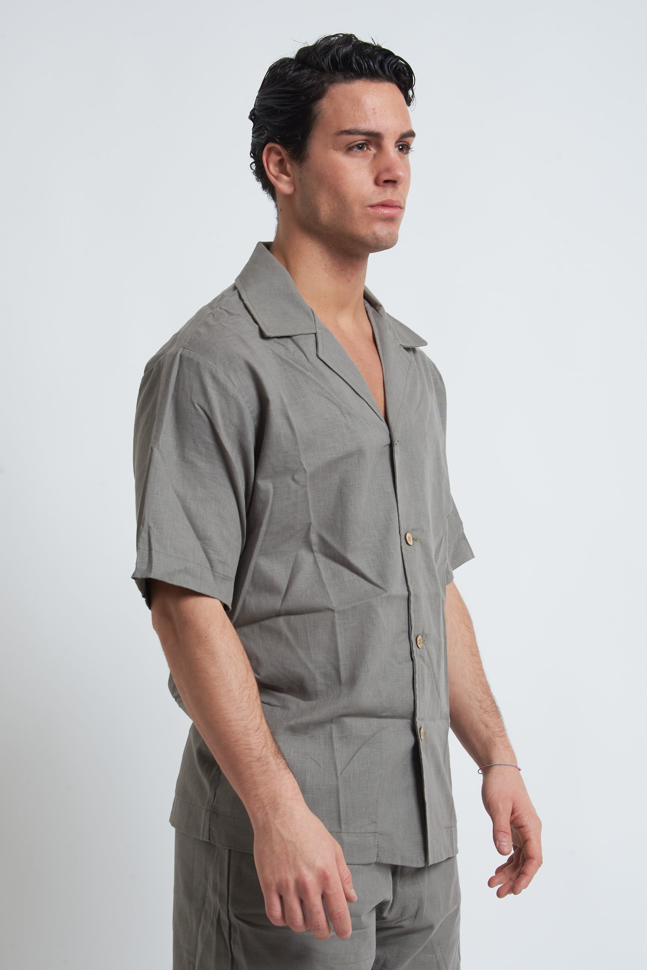 Camicia misto lino unito