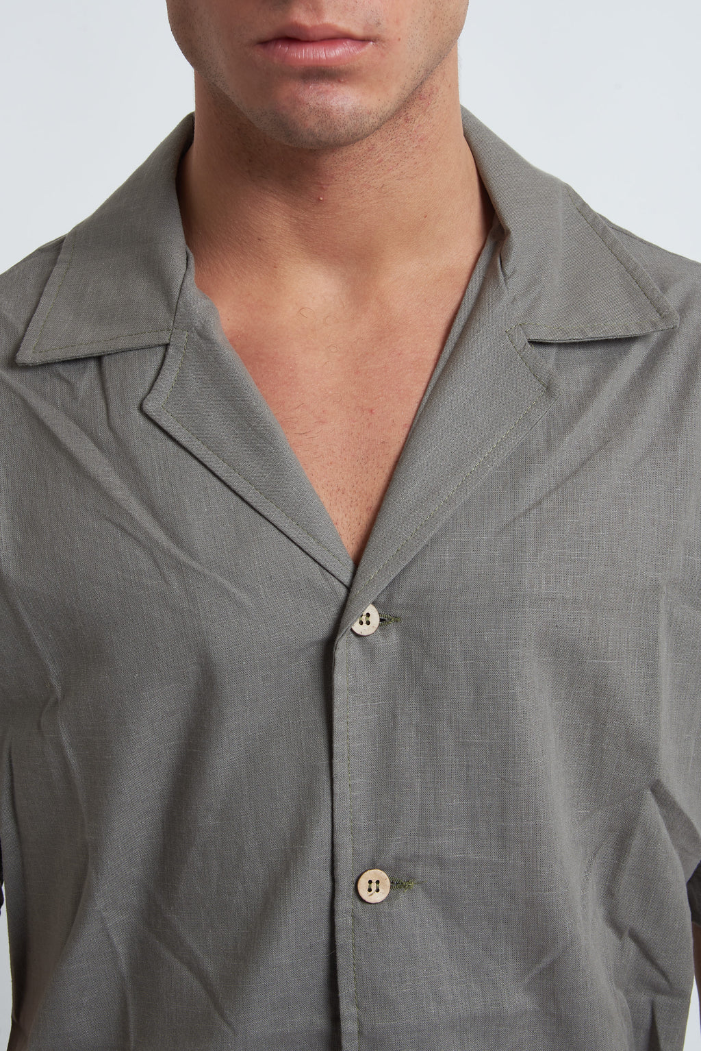 Camicia misto lino unito