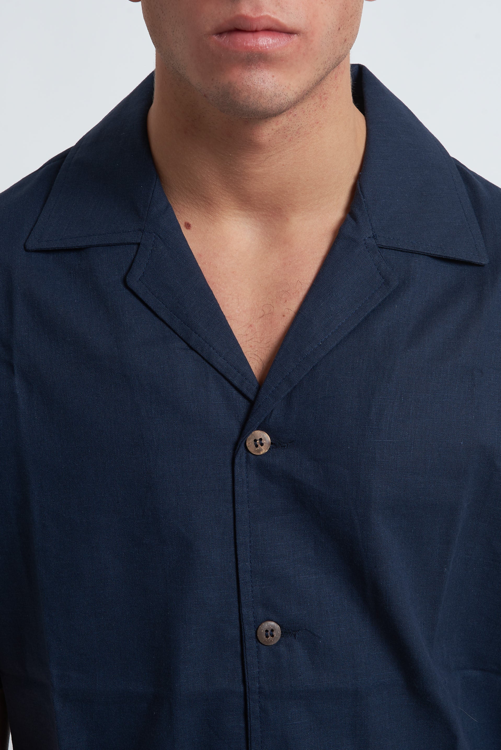 Camicia misto lino unito