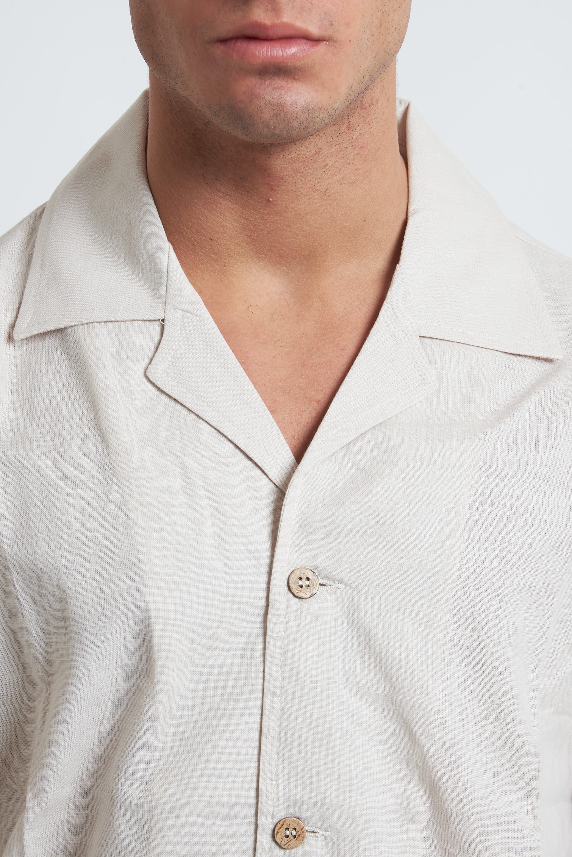 Camicia misto lino unito