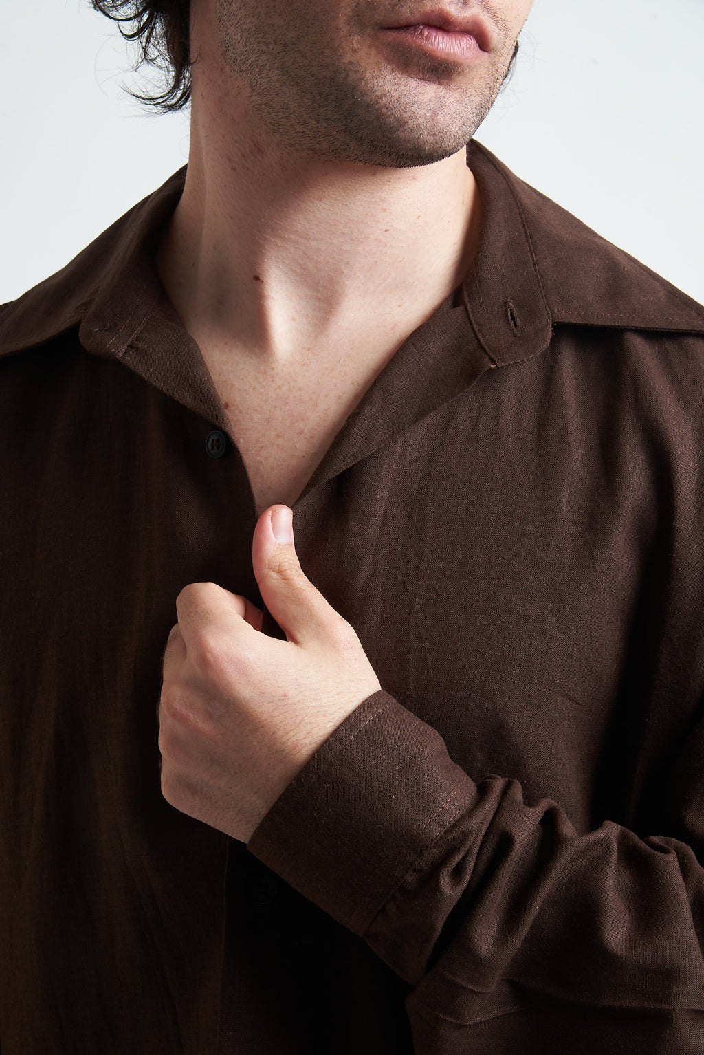 Camicia crop in poliviscosa