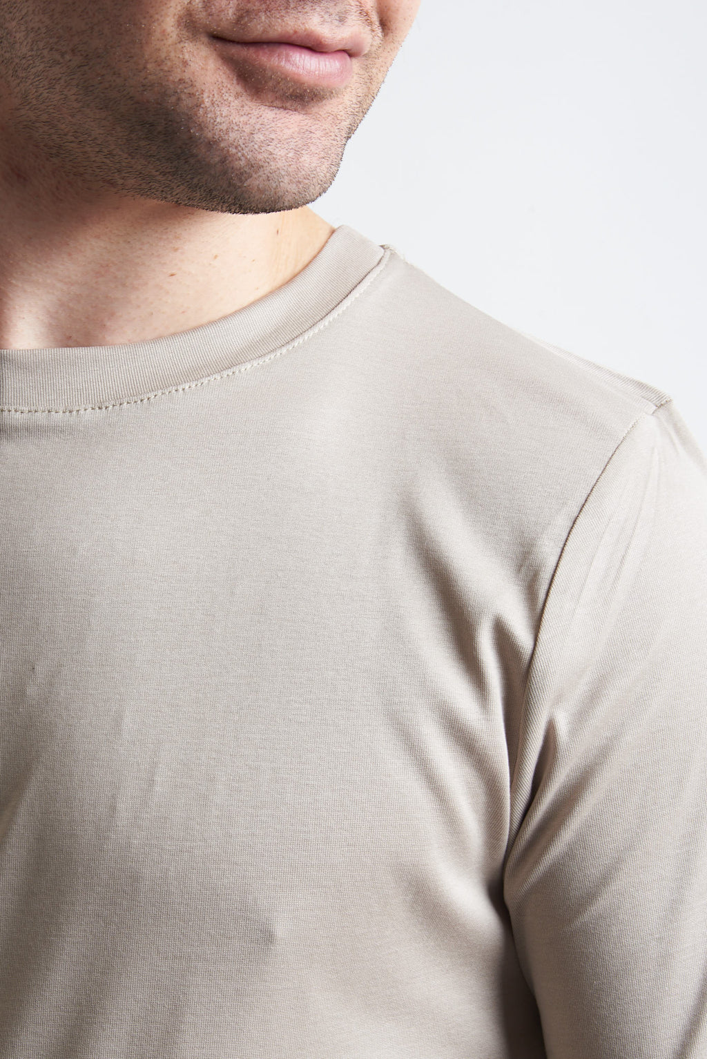 T shirt regular filo di scozia