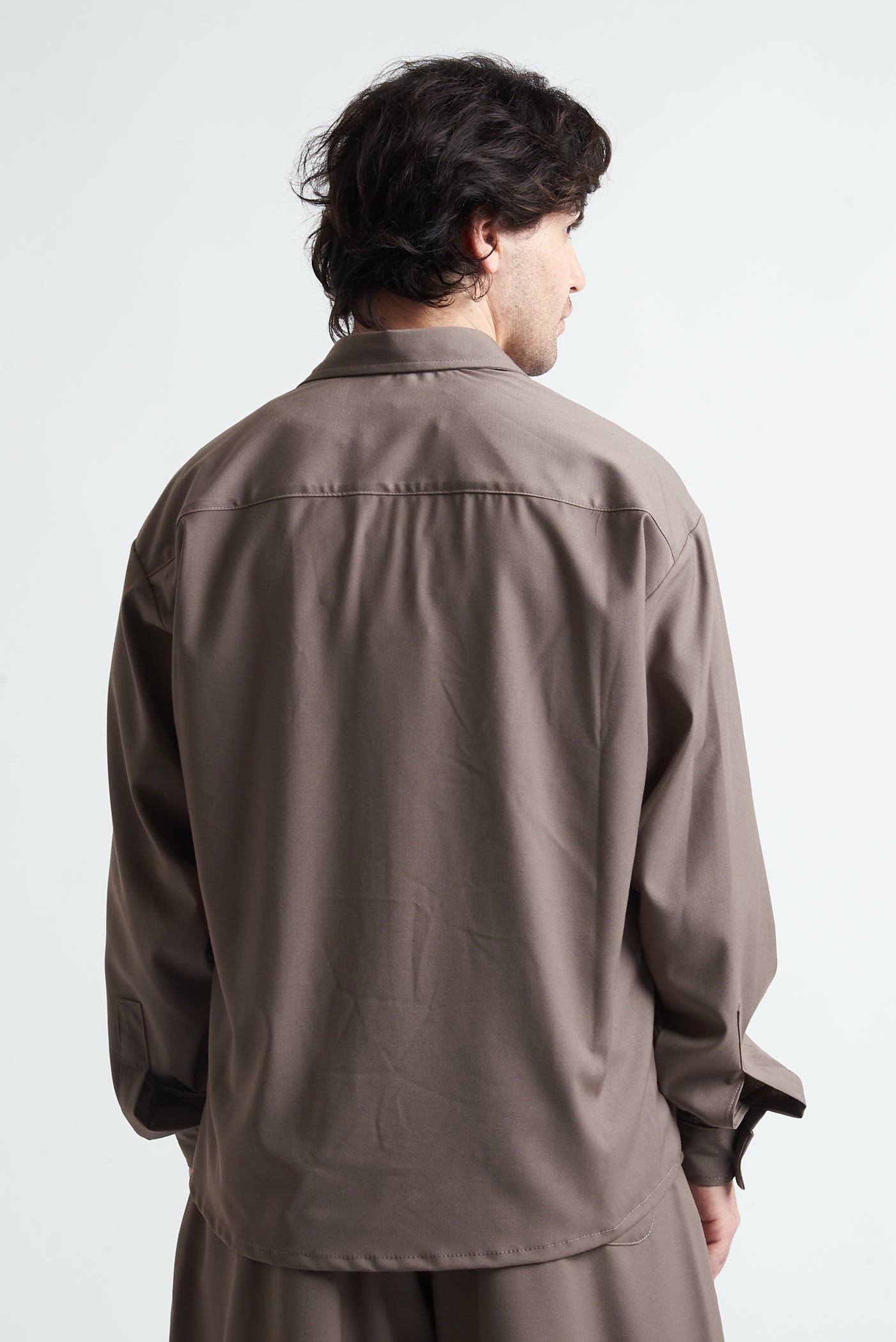 Camicia crop in poliviscosa