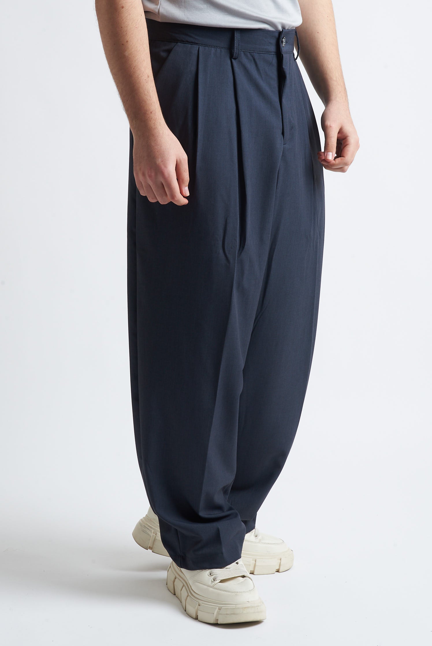 Pantalone due pence poliviscosa