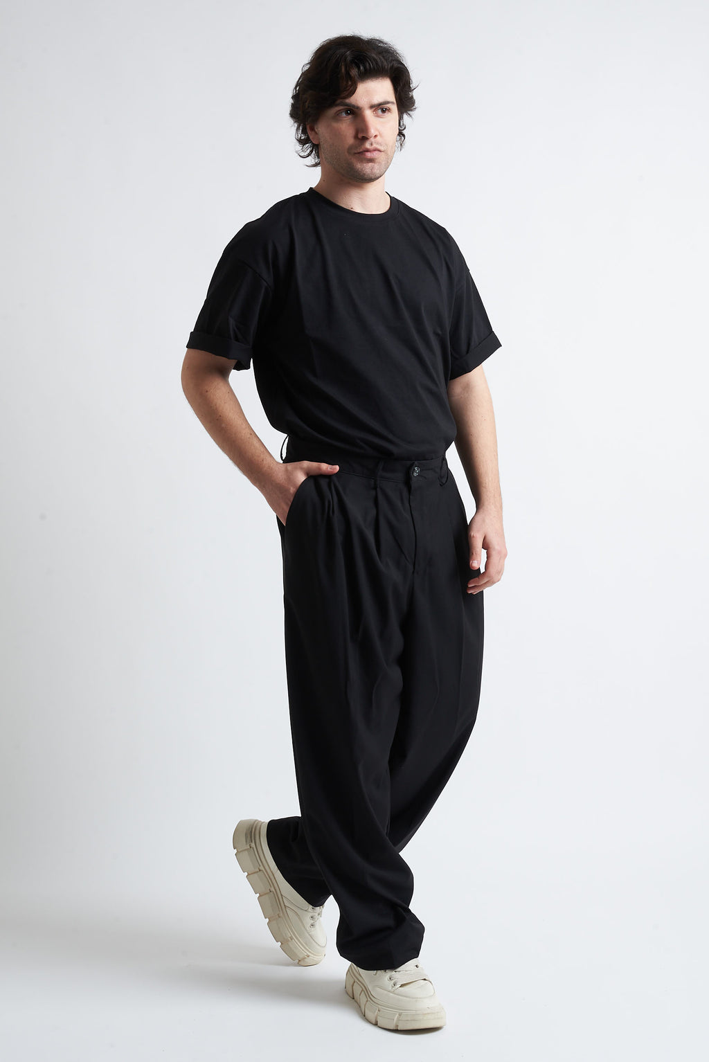 Pantalone due pence poliviscosa