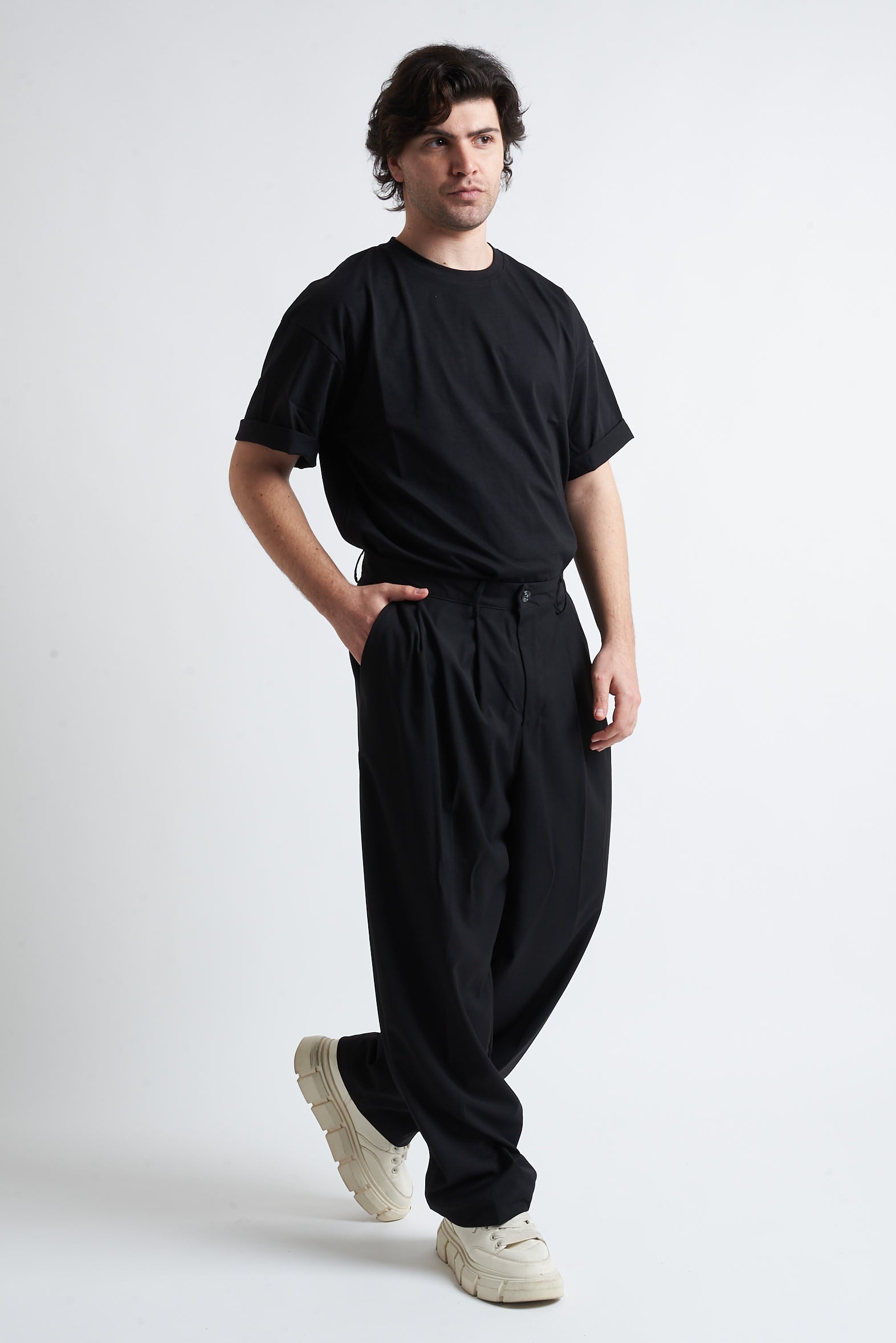 Pantalone due pence poliviscosa