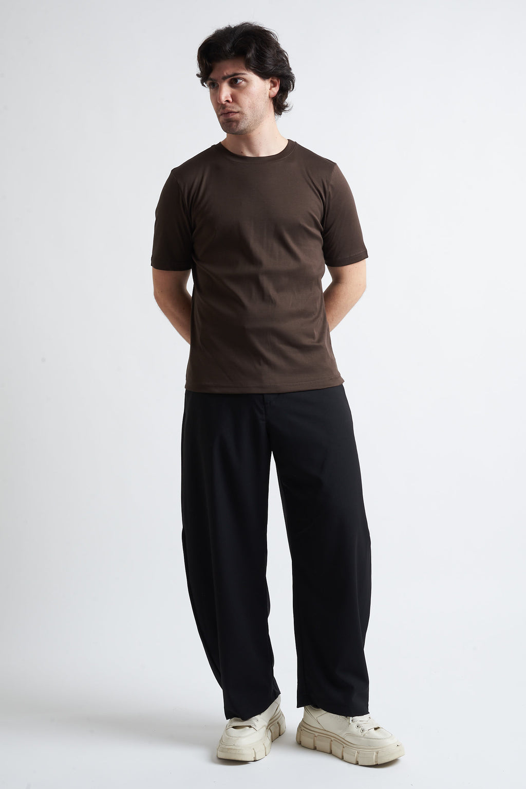 T shirt regular filo di scozia