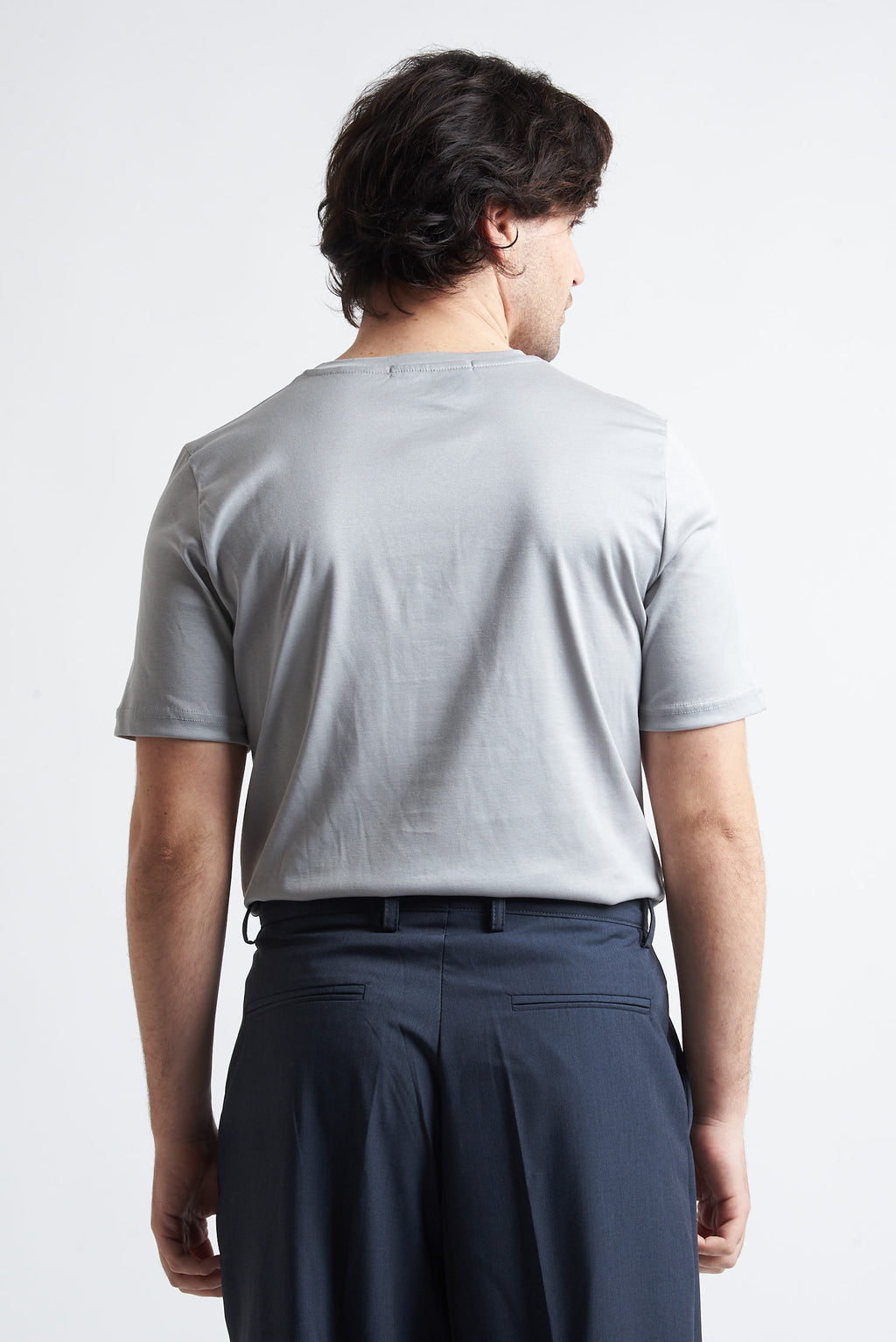 T shirt regular filo di scozia