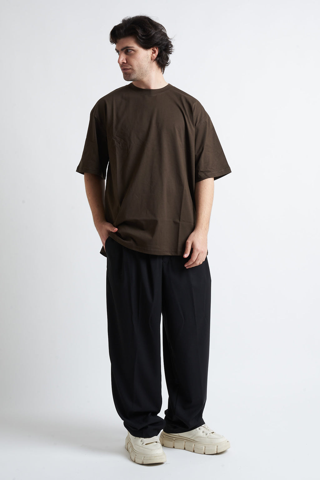 T shirt big over in cotone