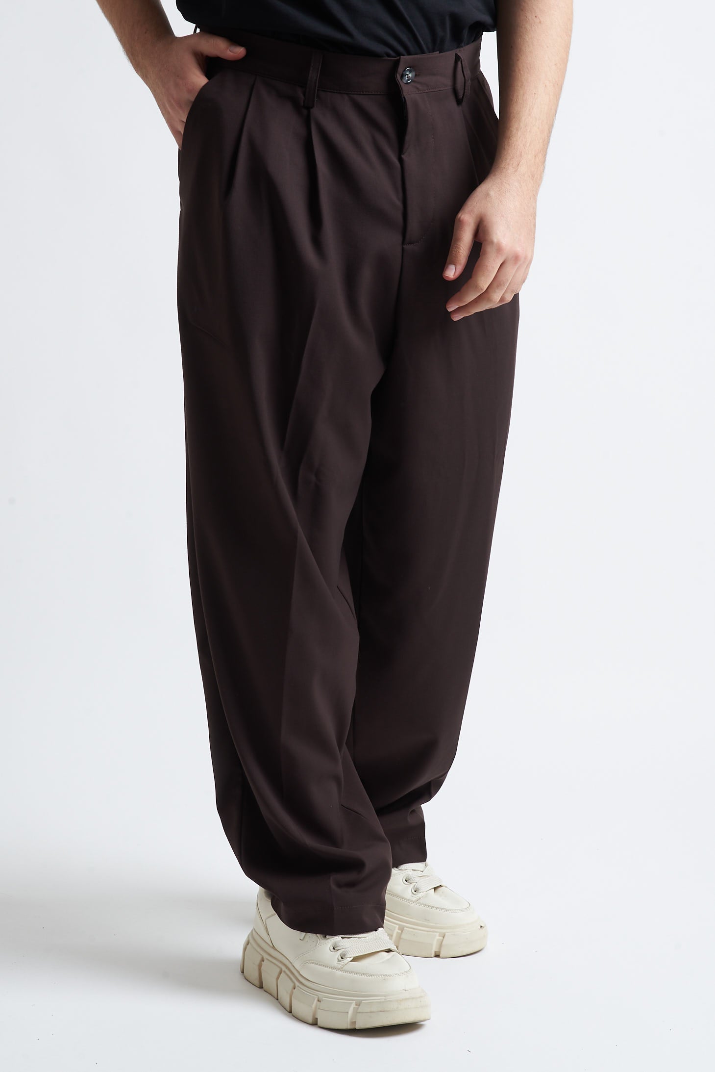 Pantalone due pence poliviscosa