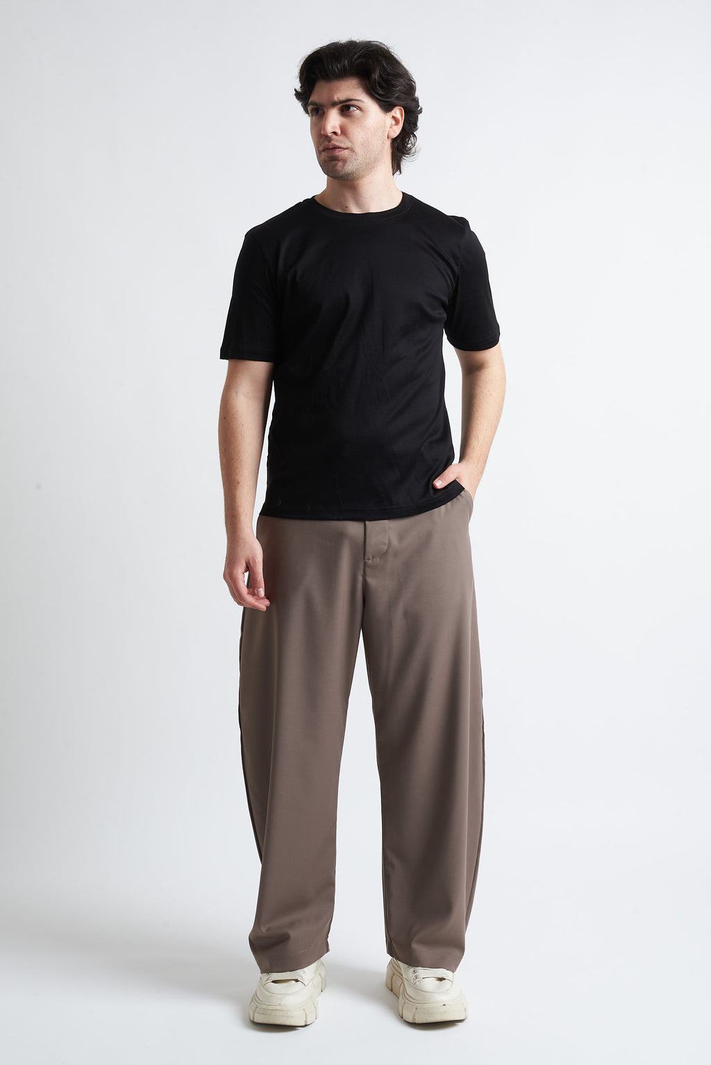T shirt regular filo di scozia