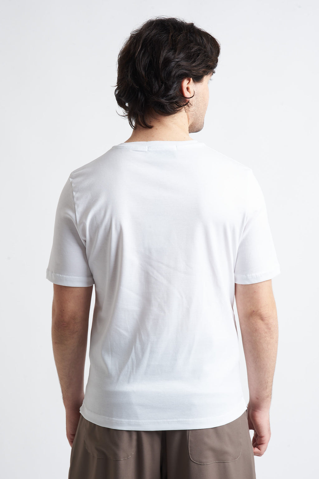 T shirt regular filo di scozia