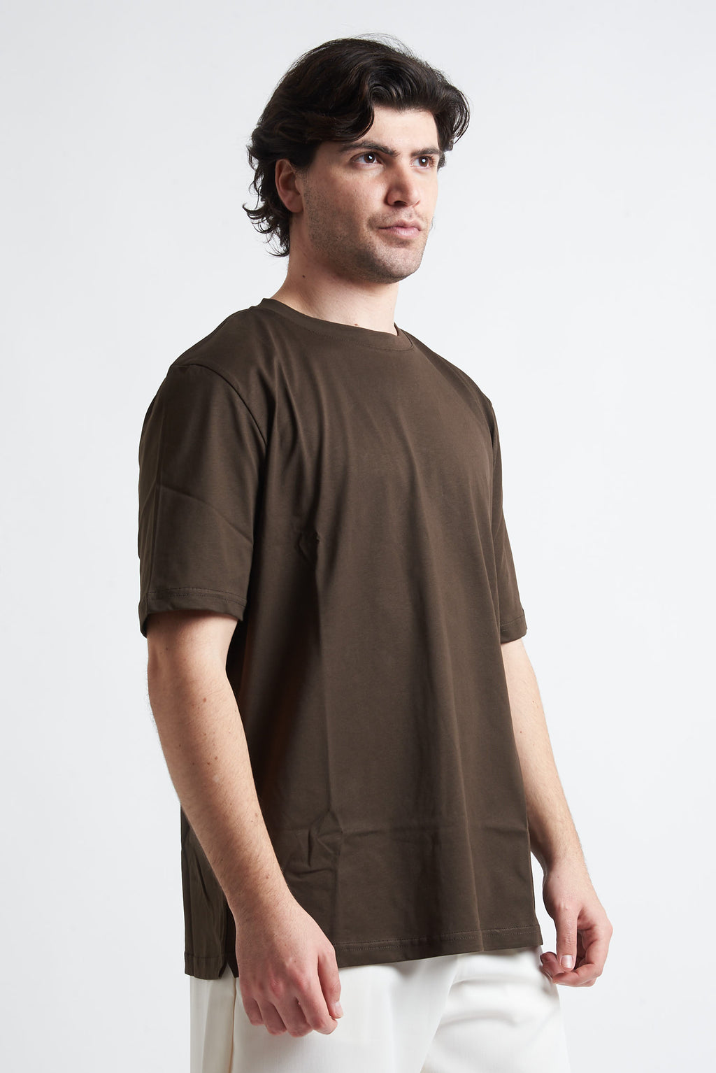 T shirt regular filo di scozia