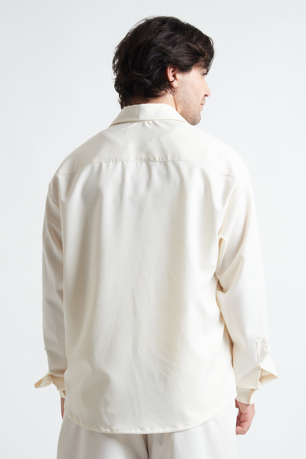 Camicia crop in poliviscosa
