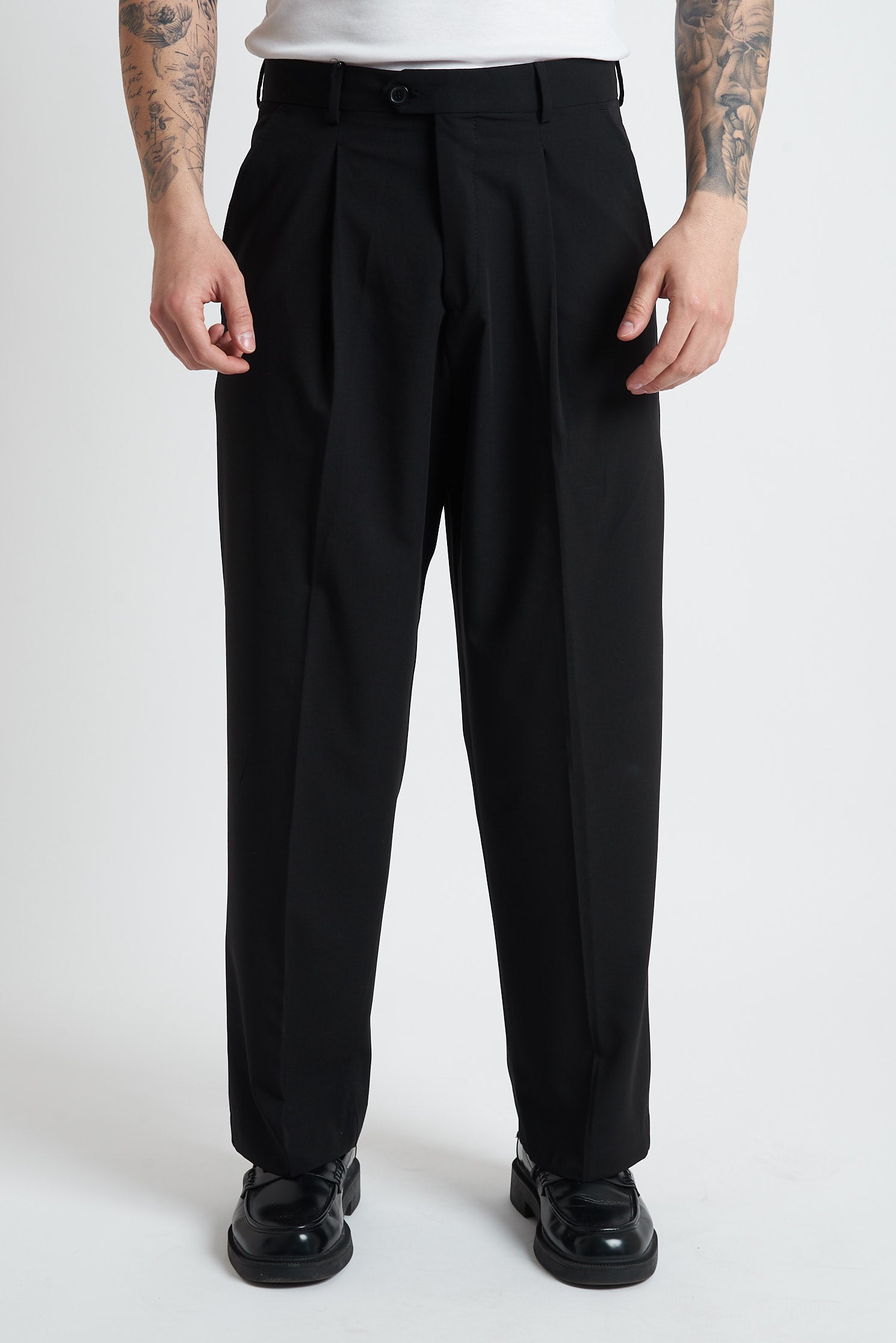 Pantaloni pence lunga poliviscosa