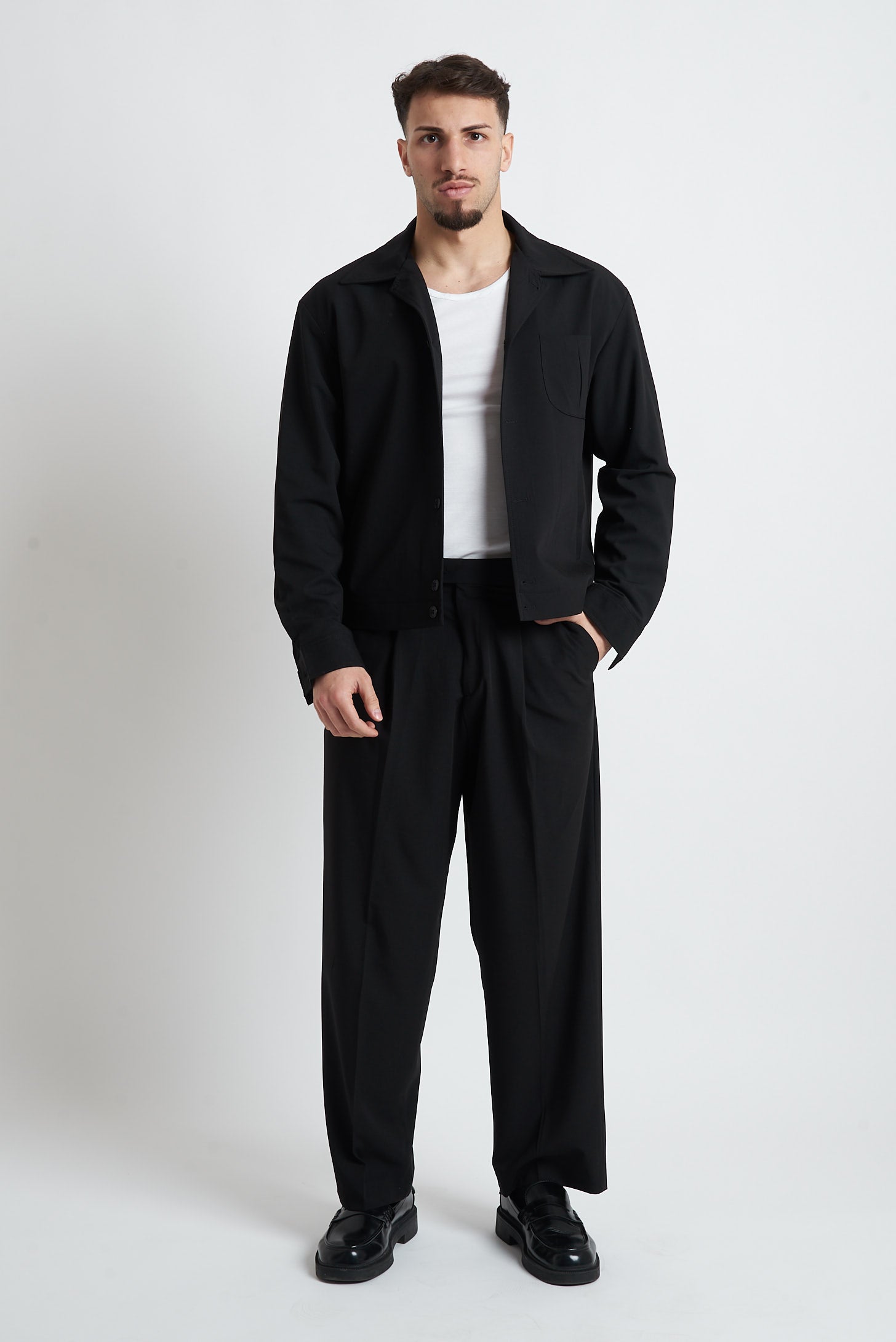 Pantaloni pence lunga poliviscosa