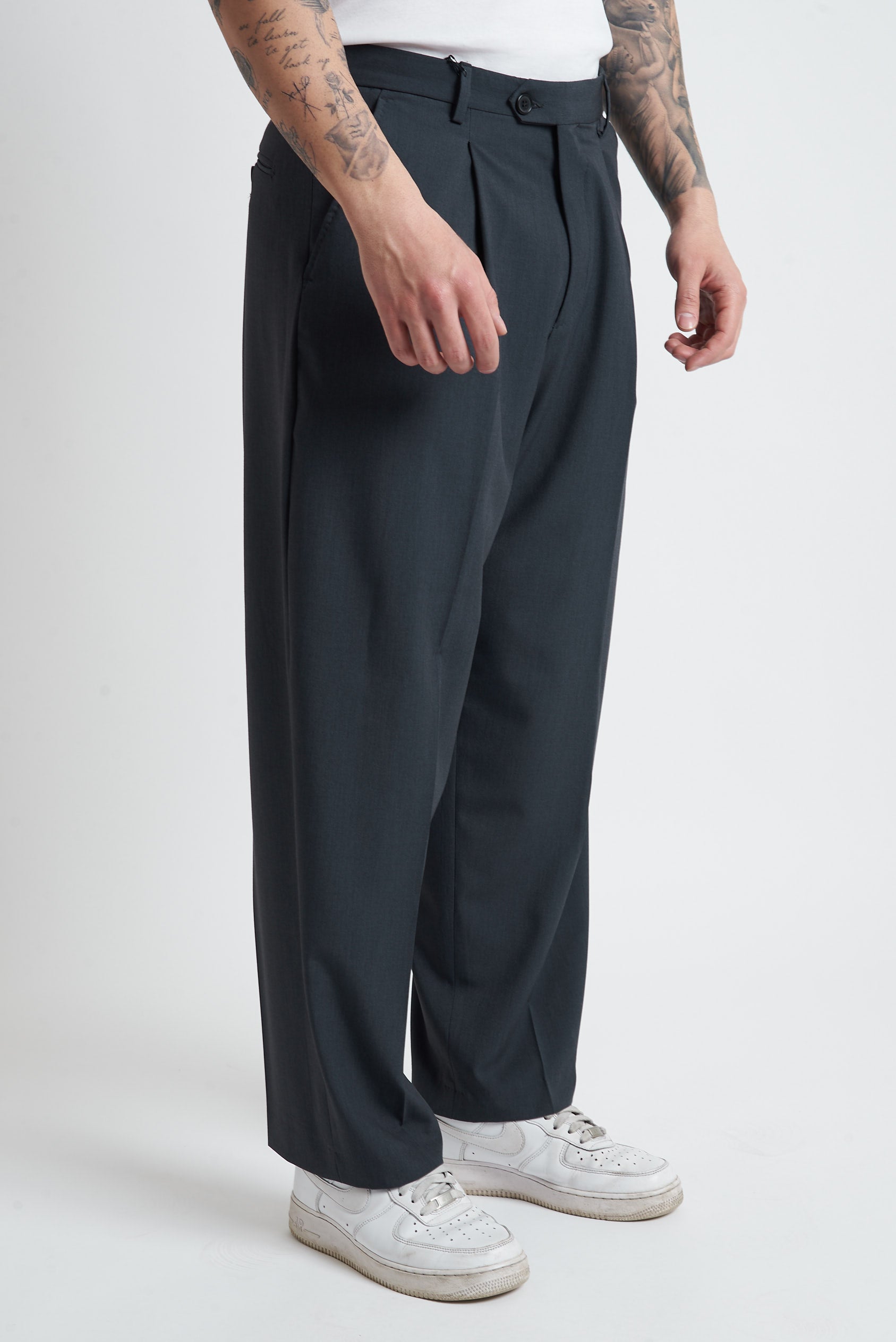 Pantaloni pence lunga poliviscosa