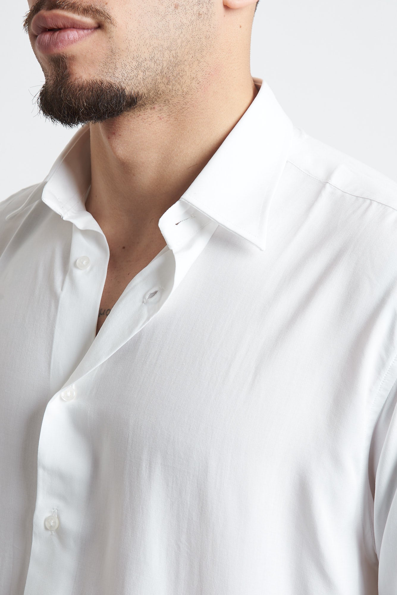 Camicia crop in viscosa