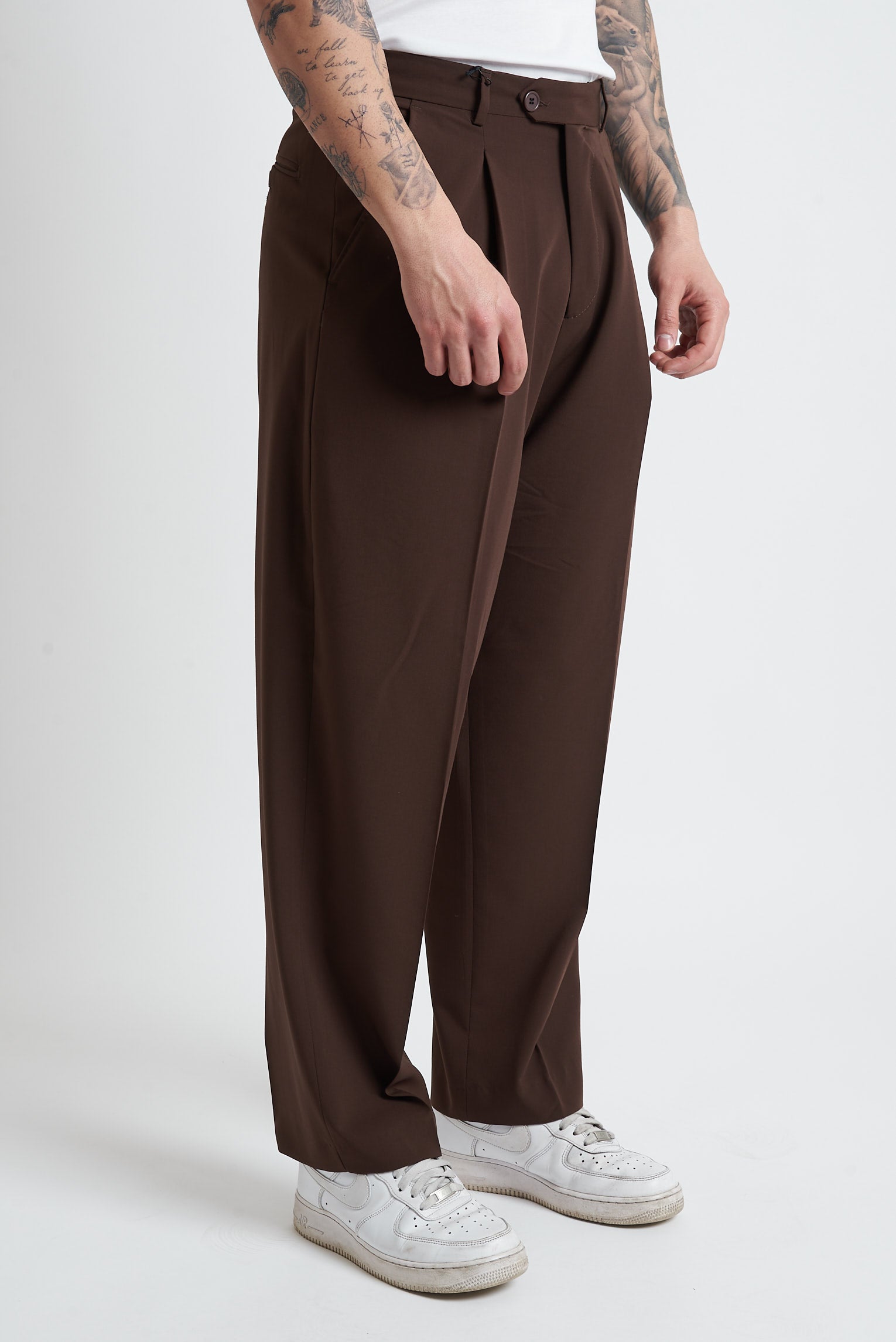 Pantaloni pence lunga poliviscosa