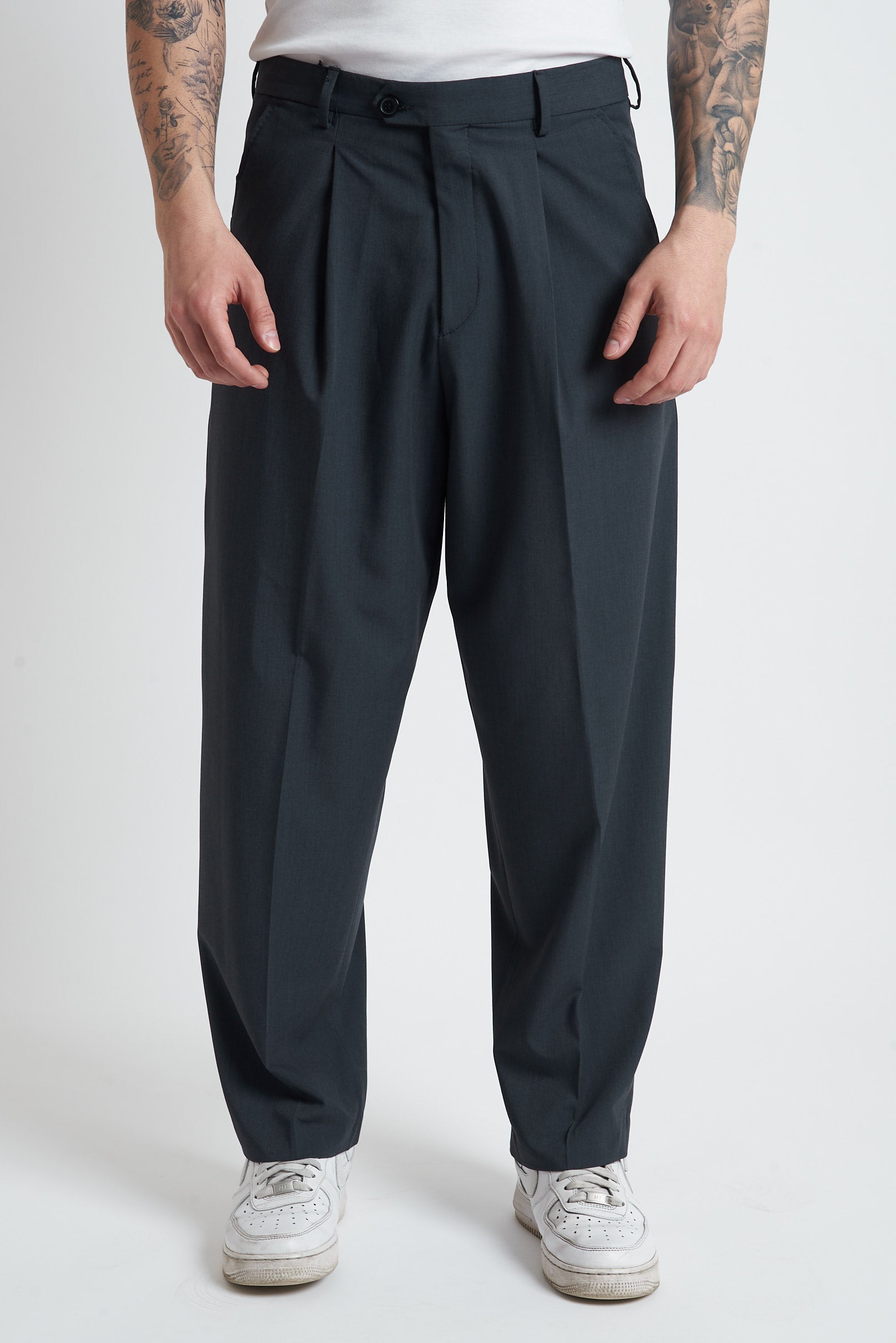 Pantaloni pence lunga poliviscosa