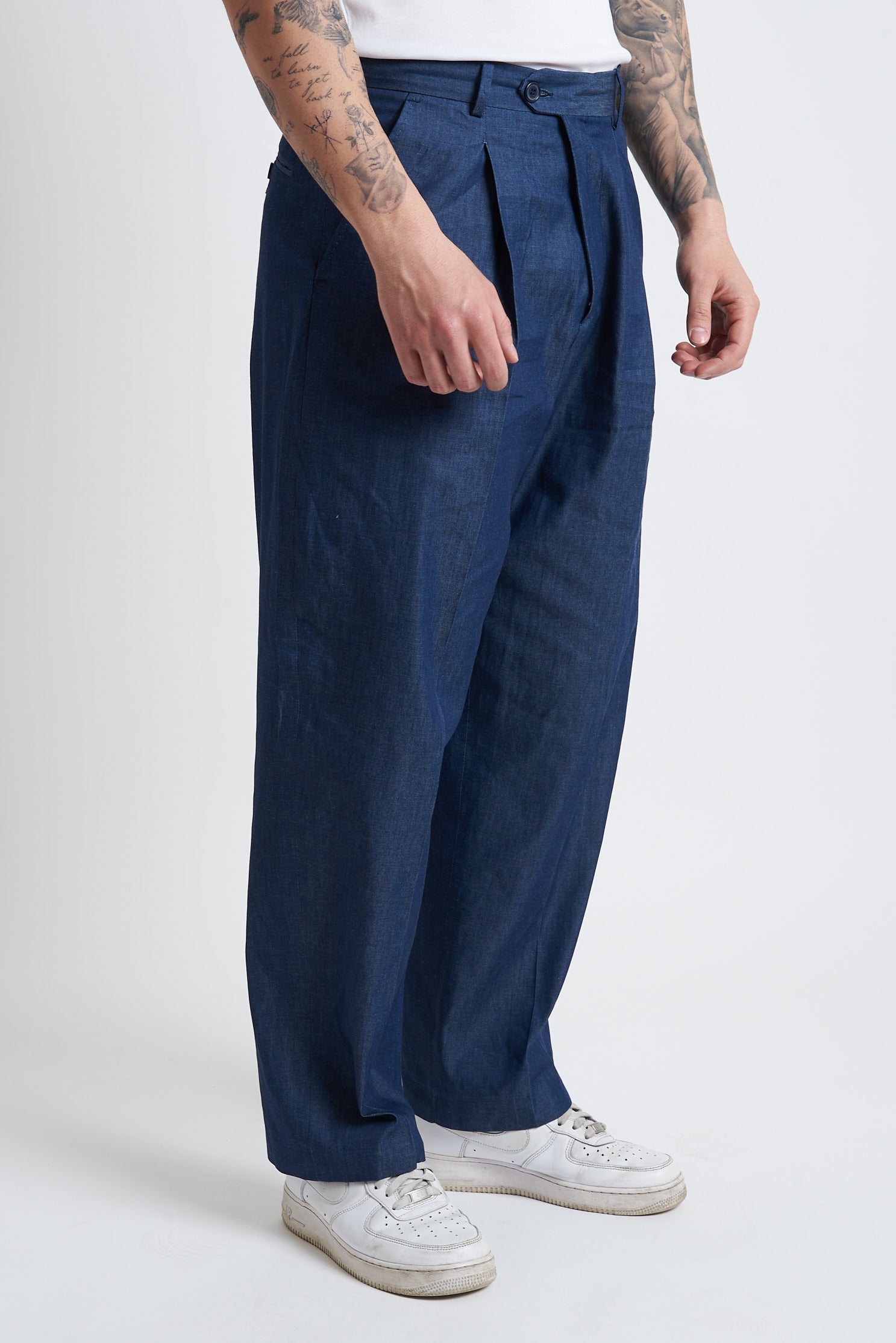 Pantaloni pence lunga poliviscosa