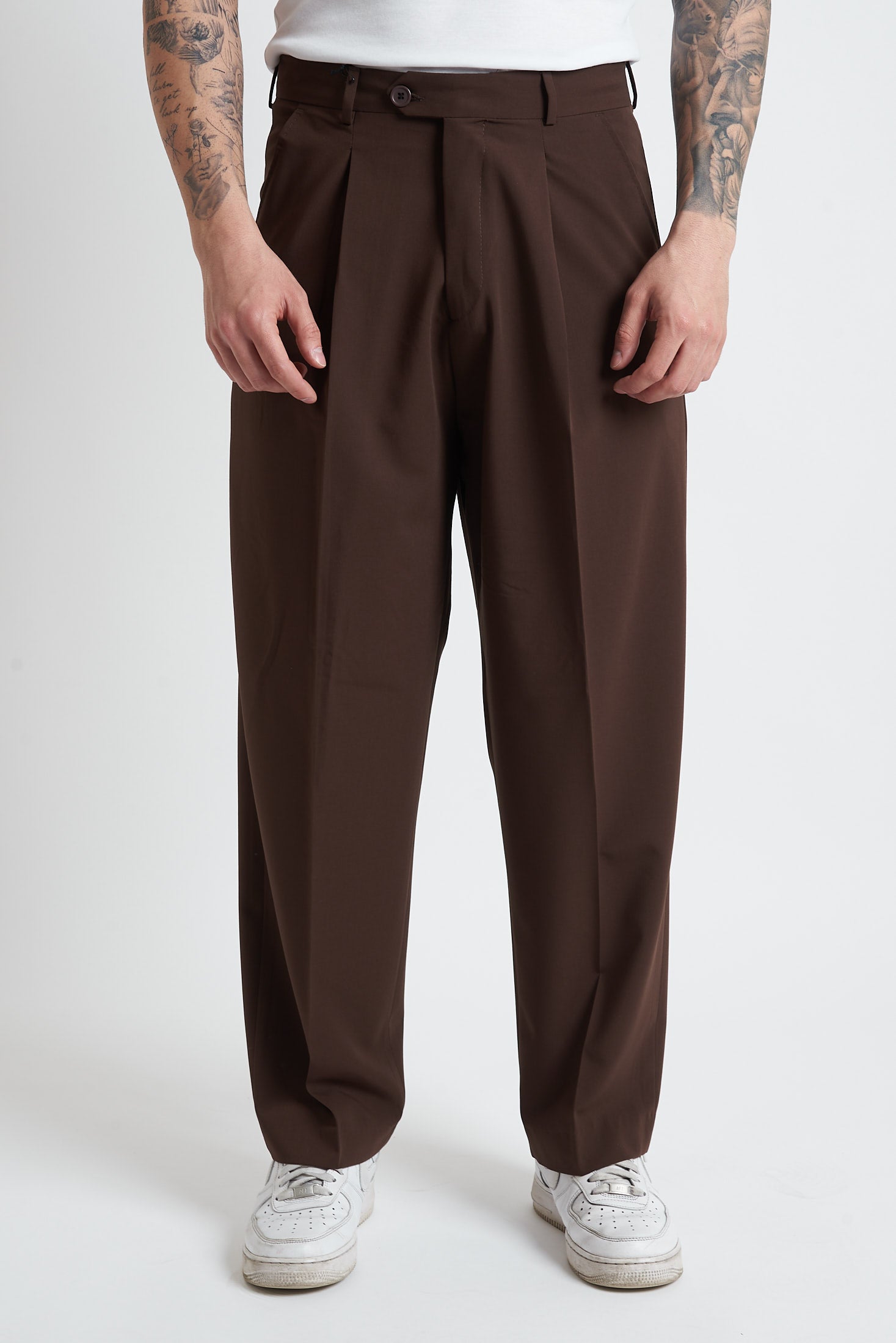 Pantaloni pence lunga poliviscosa