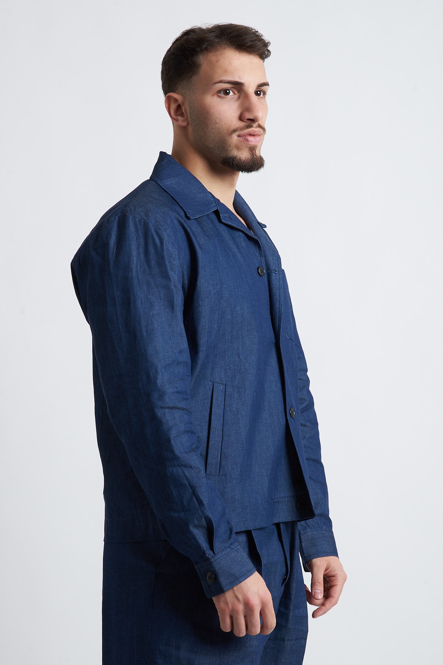 Giacca crop in poliviscosa