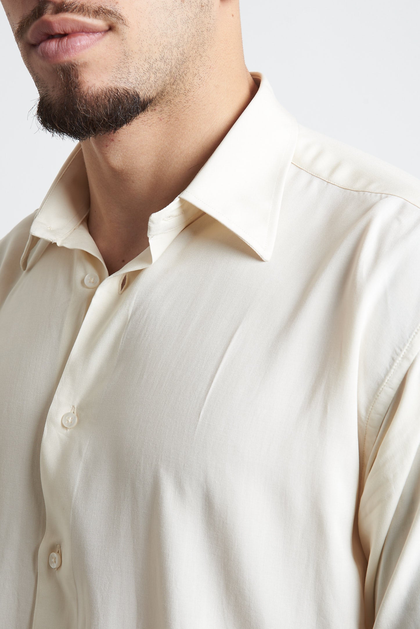 Camicia crop in viscosa