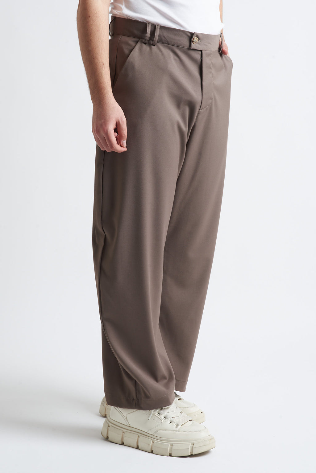 Pantaloni balloon fit in poliviscosa