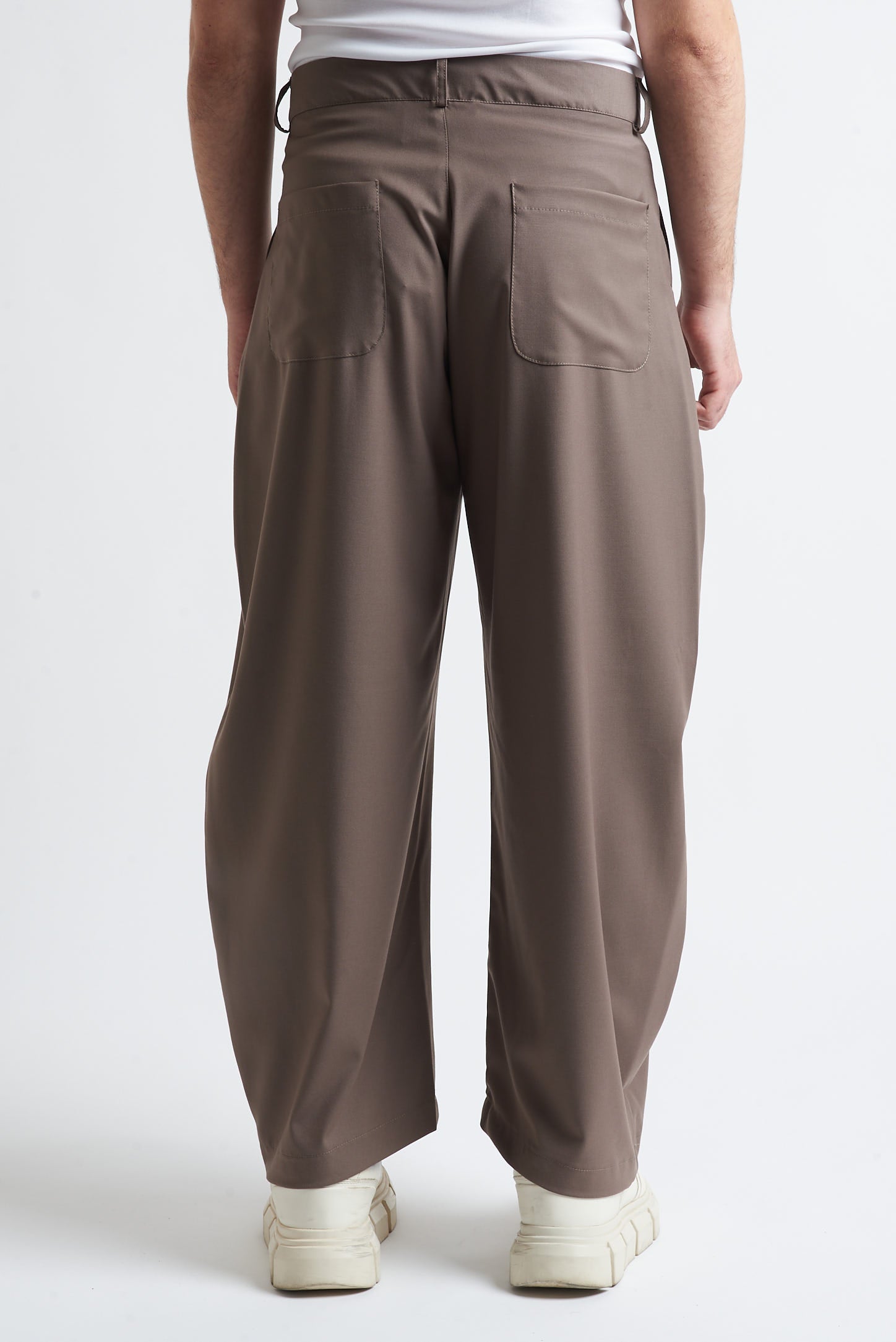 Pantaloni balloon fit in poliviscosa