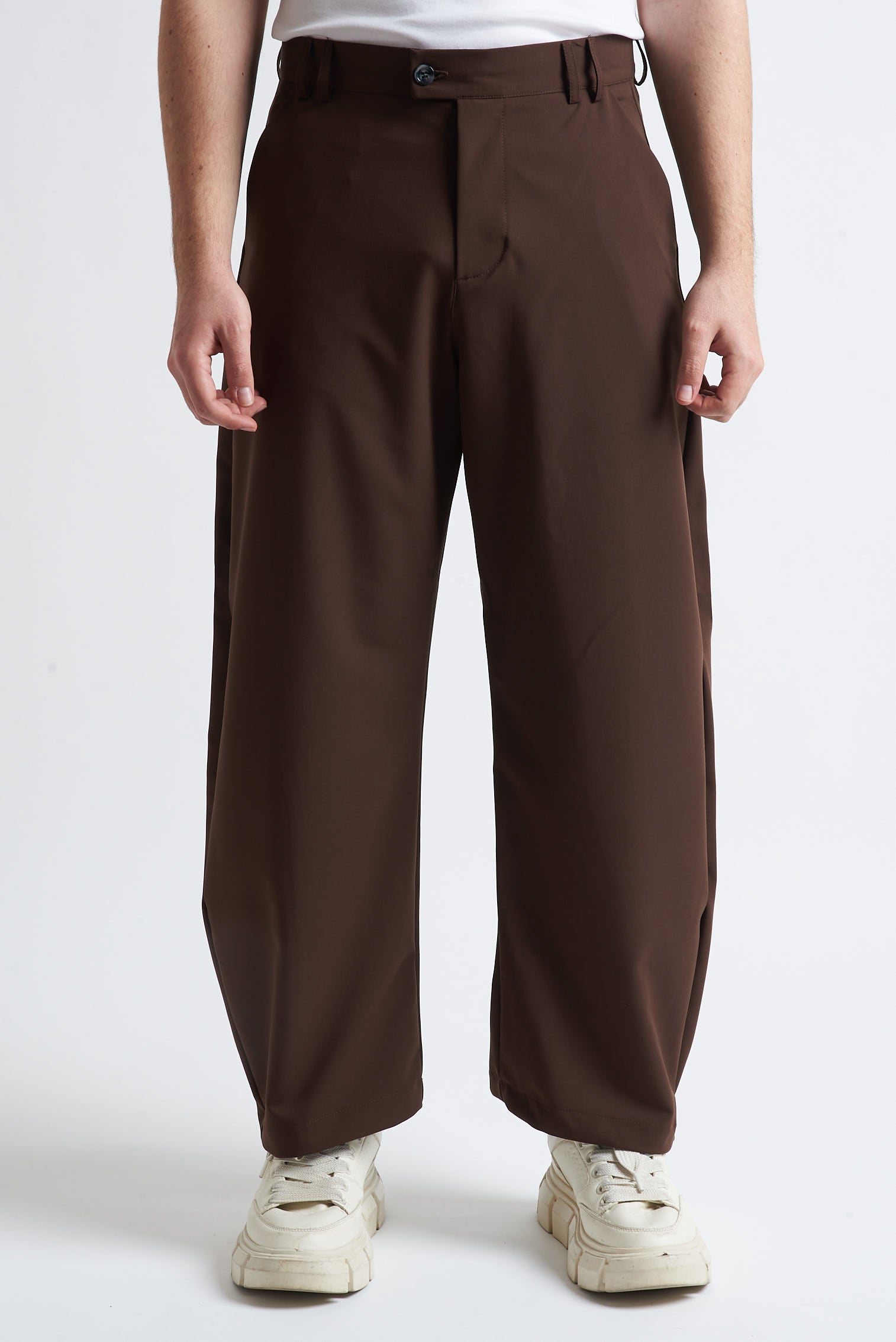 Pantaloni balloon fit in poliviscosa