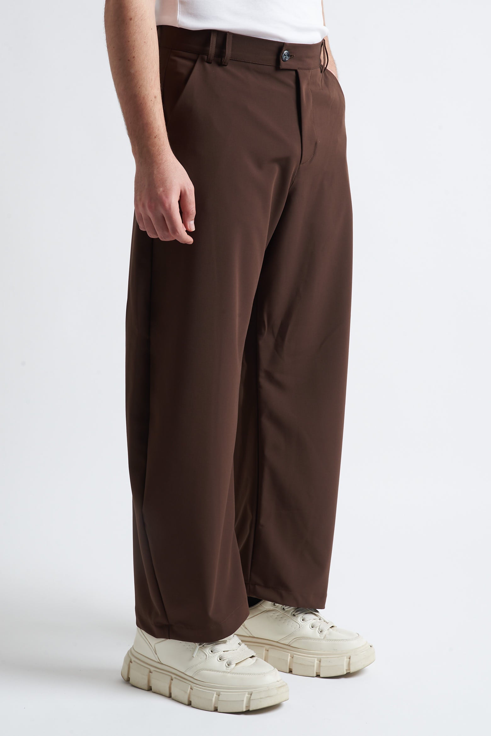 Pantaloni balloon fit in poliviscosa